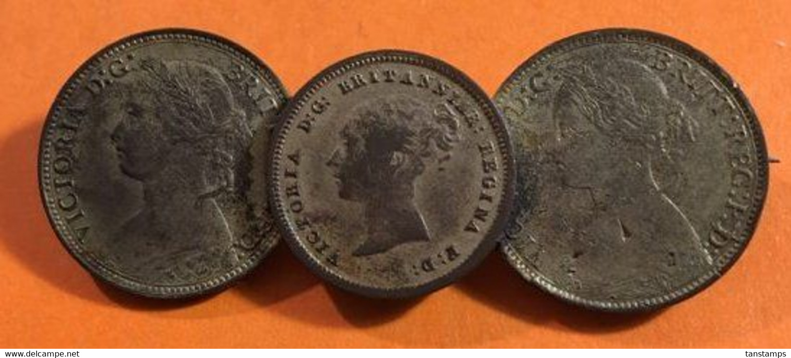 Antique Silver Plated Victorian Coin Brooch 2 & Half Farthings - Autres & Non Classés