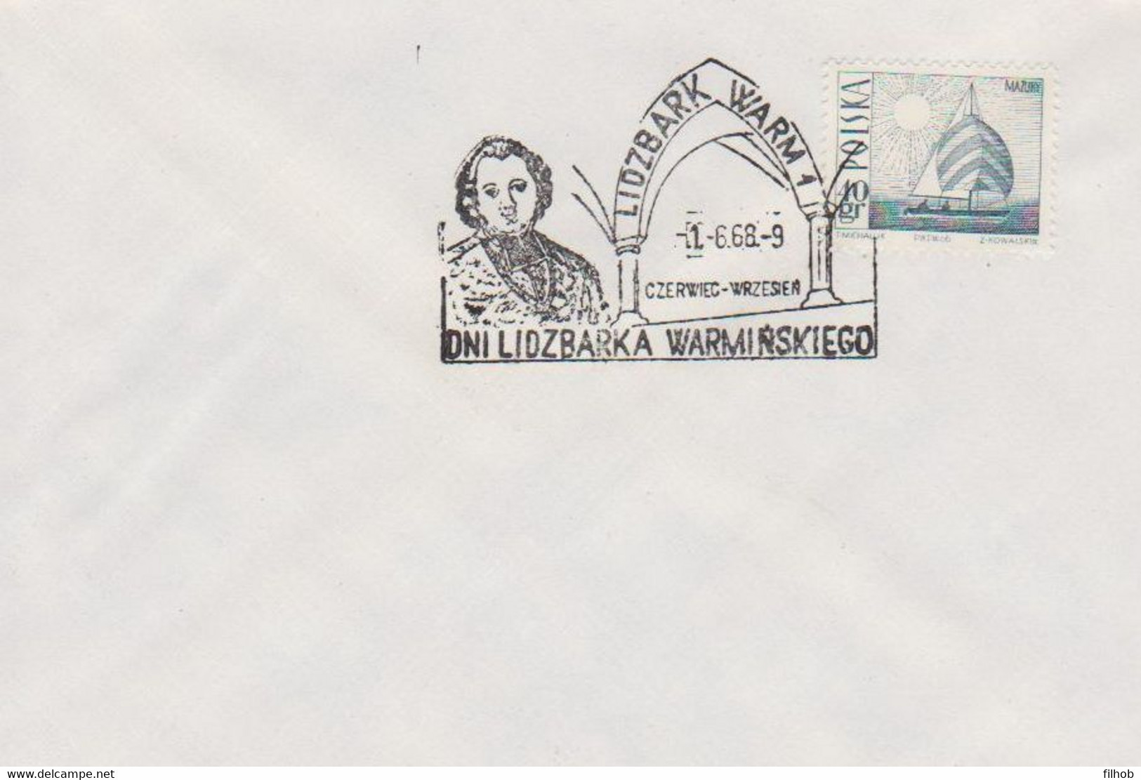 Poland Postmark D68.06.01 Lid02kop: LIDZBARK WAR. Days 1968 - Postwaardestukken