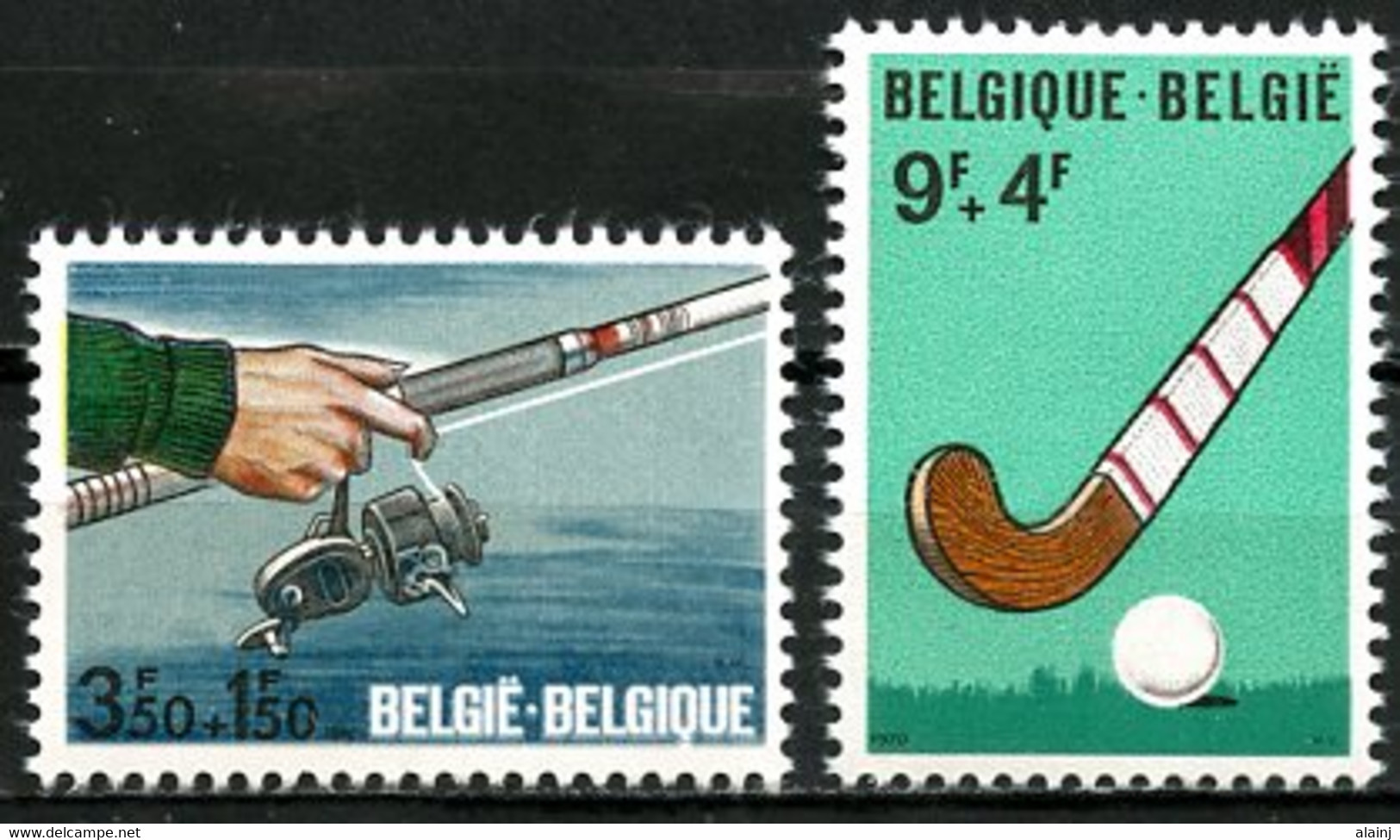 BE   1547 - 1548   XX   ---  Sports : Pêche Et Hockey - Unused Stamps