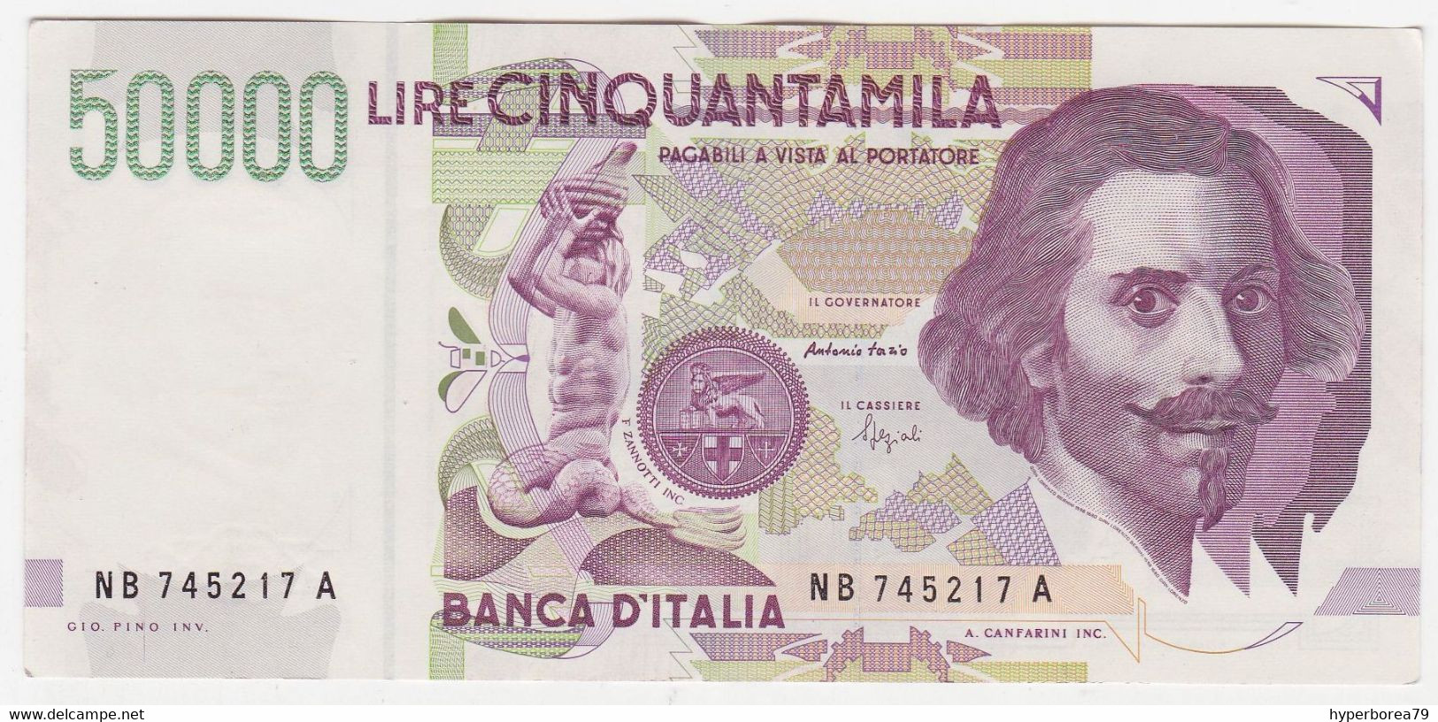 Italy P 116 B - 50.000 Lire 27.5.1992 - AUNC - 50000 Liras