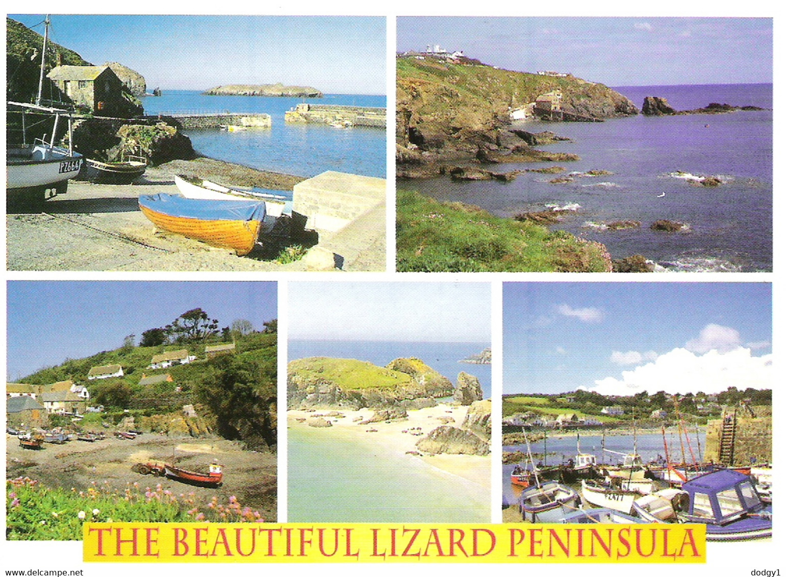 SCENES FROM THE LIZARD PENINSULA, CORNWALL, ENGLAND. USED POSTCARD Gv4 - Land's End