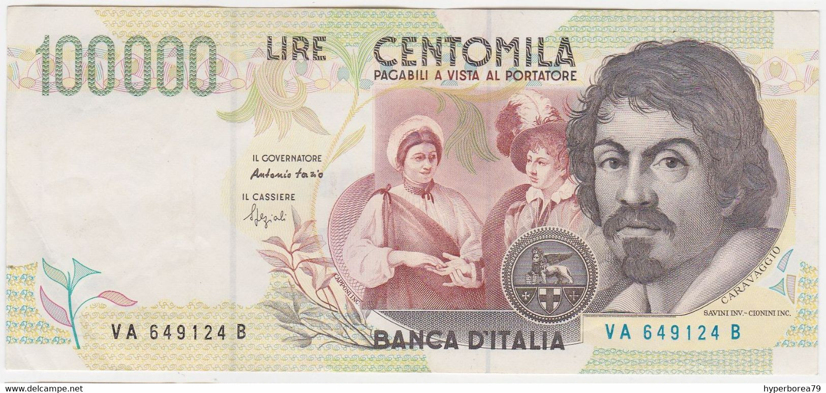 Italy P 117 A - 100.000 Lire 6.5.1994 - VF - 100.000 Lire