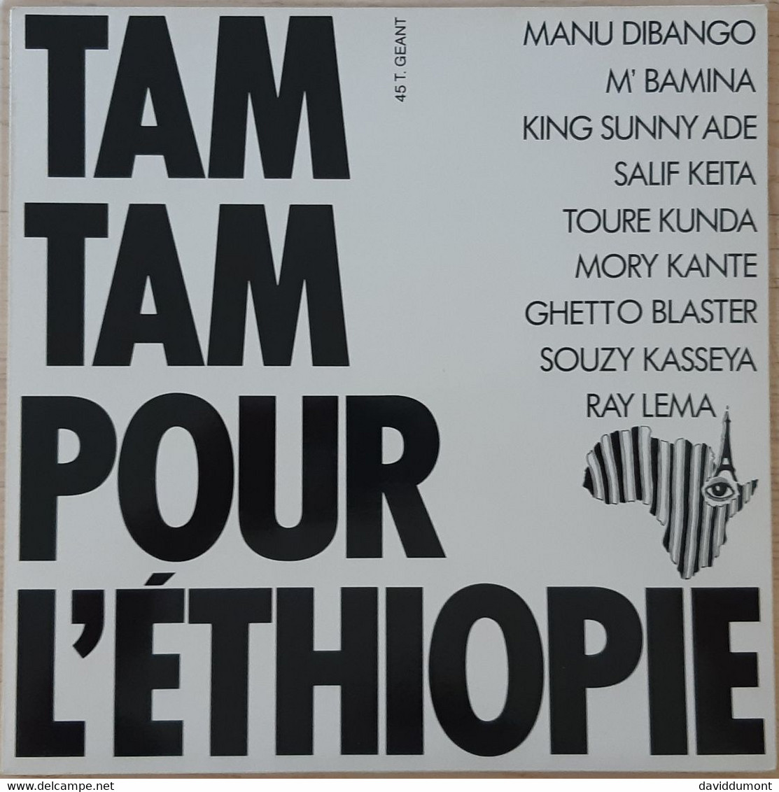 TAM TAM POUR L'ETHIOPIE - 45 T - Maxi-Single