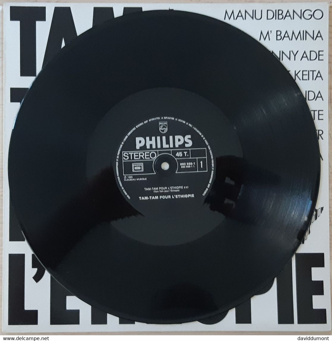 TAM TAM POUR L'ETHIOPIE - 45 T - Maxi-Single