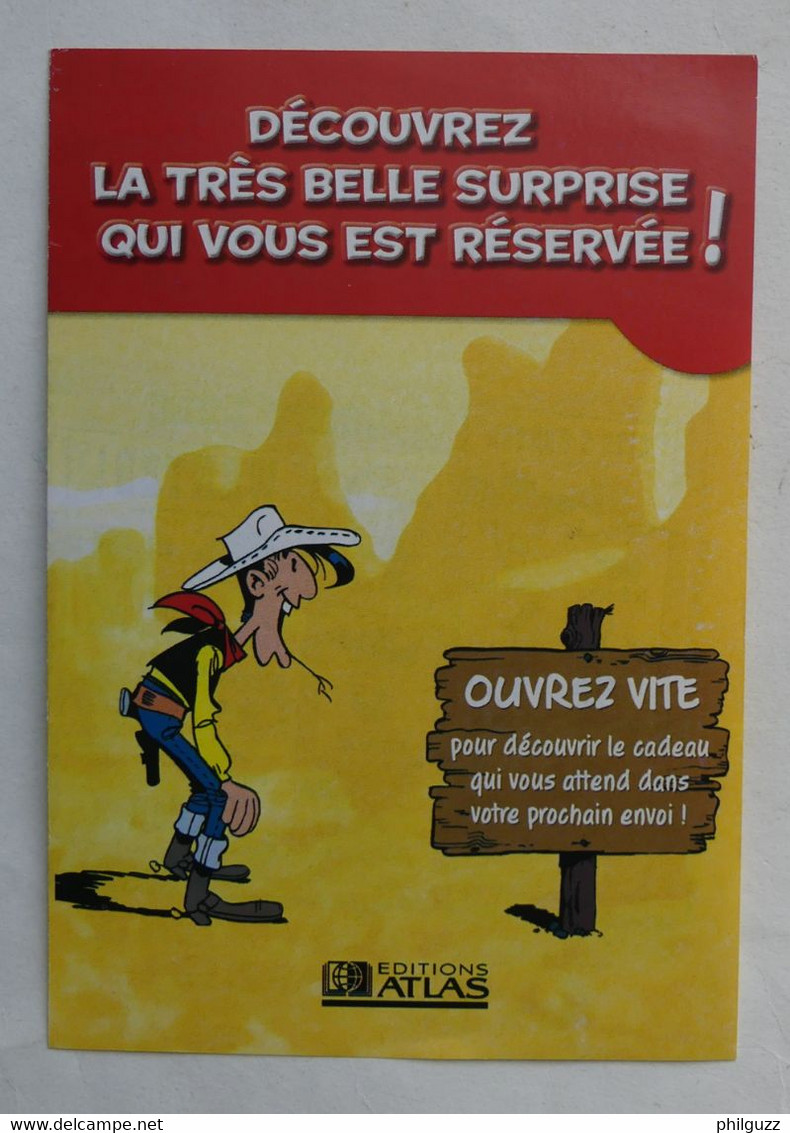 FLYERS  COLLECTION ATLAS LES FIGURINES LUCKY LUKE 2003 CADEAUX PIN'S - Objets Publicitaires