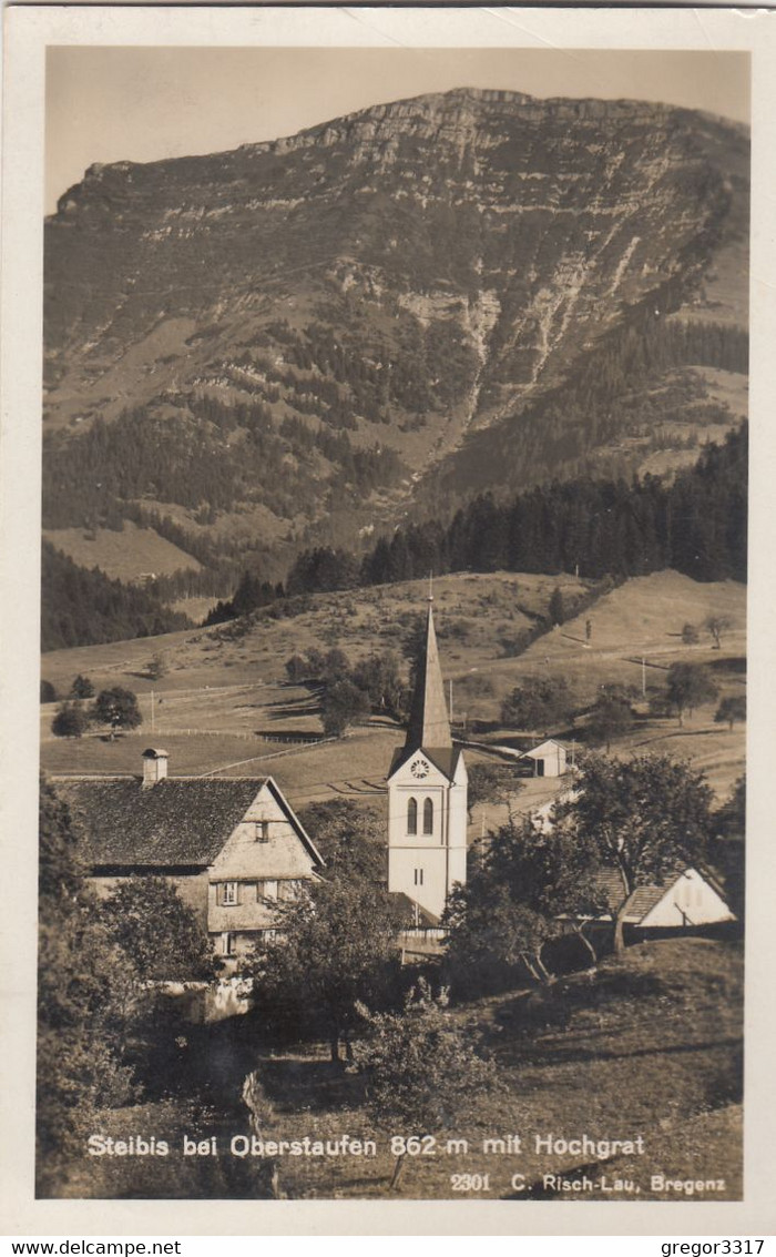 A8895) STEIBIS Bei OBERSTAUFEN - Mit Hochgrat - HAUS DETAIL U. KIRCHE Alt !! 1935 - Oberstaufen