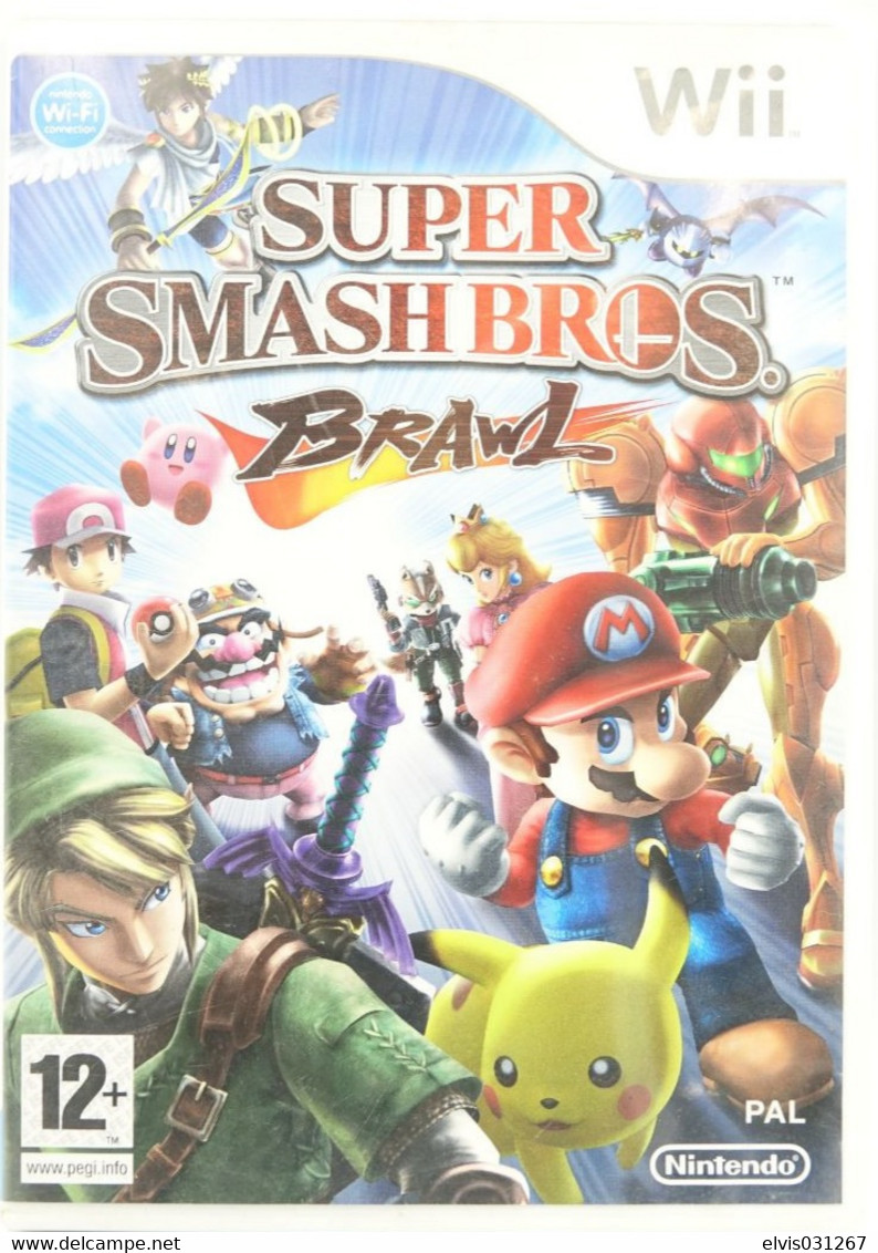 NINTENDO WII  : SUPER SMASH BROS BRAWL Game - Wii