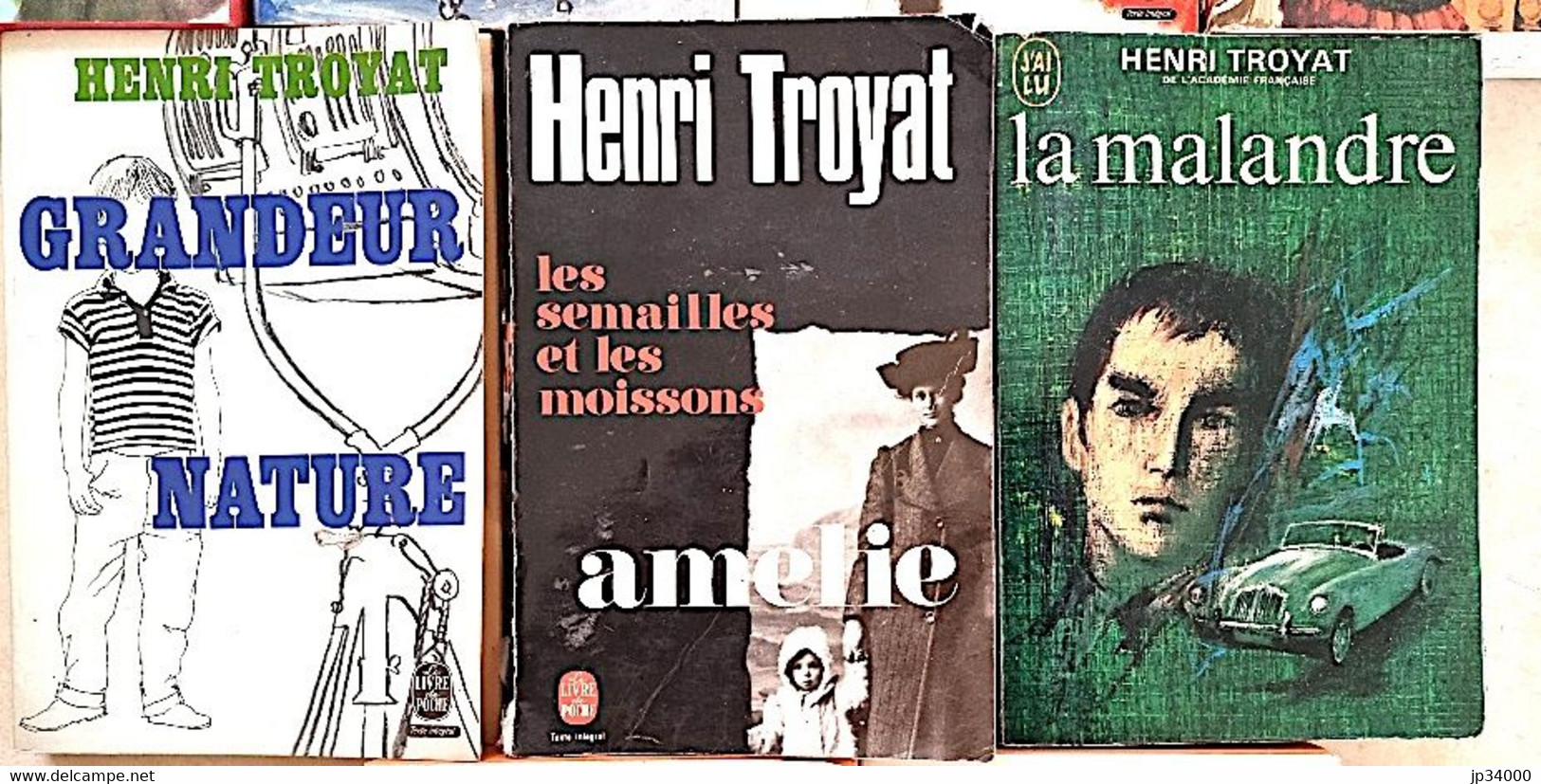 Lot 9 Livres Henri TROYAT (sophie, La Lumière De Juste, Les Eygletière Etc.. ) - Lots De Plusieurs Livres