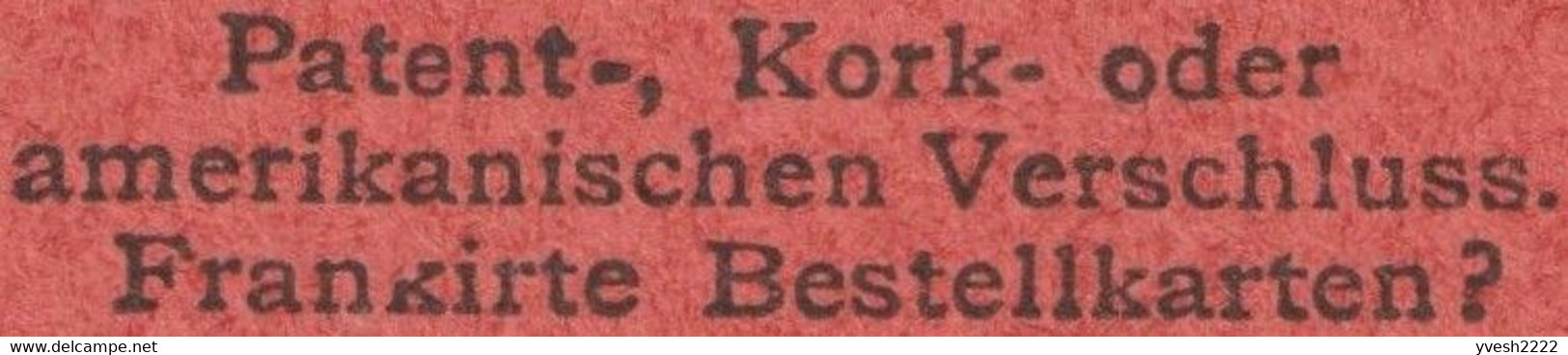 Allemagne 1900. 3 cartes publicitaires entiers TSC. Schlossbrauerei Schöneberg Berlin. Kronenbräu, Schöneberger Cabinet