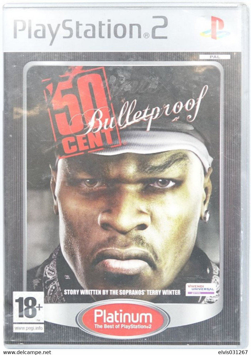 SONY PLAYSTATION TWO 2 PS2 : 50 CENT BULLETPROOF - PLATINUM - VIVENDI UNIVERSAL GAMES - Playstation 2