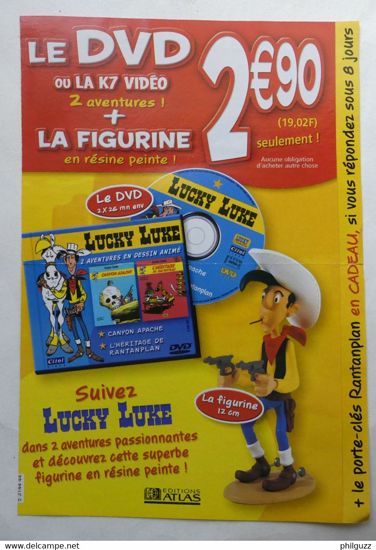 FLYERS DVD LUCKY LUKE ATLAS 2003 Moyen 2003 - Objets Publicitaires