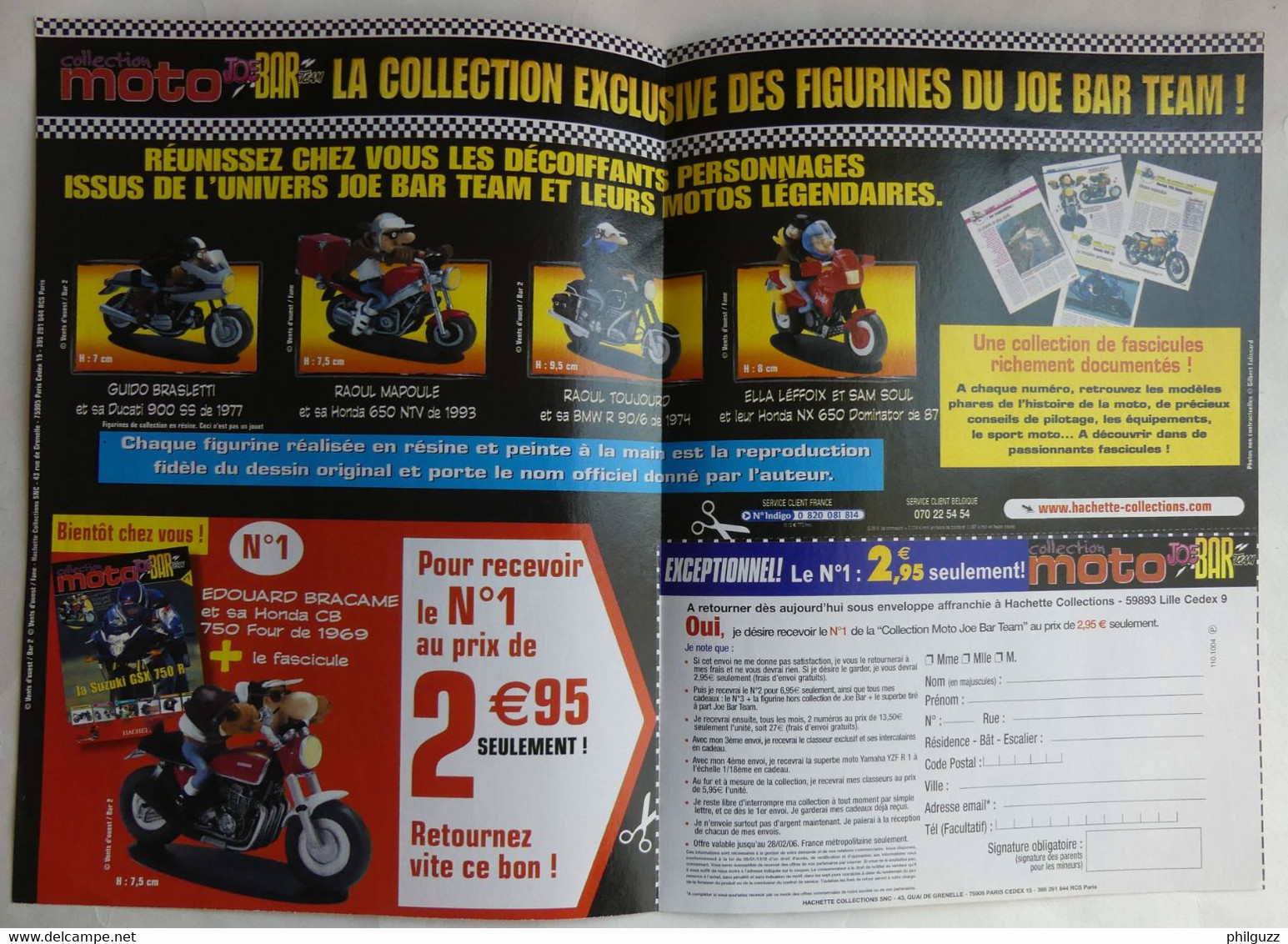 FLYERS Figurines JOE BAR TEAM HACHETTE 2006 - Objets Publicitaires