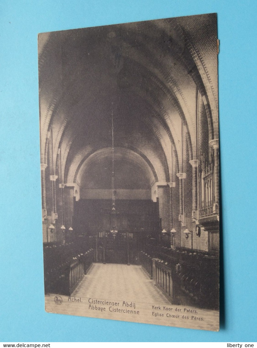 Cistercienser Abdij > Achel - Kerk Koor Der Paters ( Edit. Nels ) Anno 1922 ( Zie / Voir Scan ) ! - Hamont-Achel