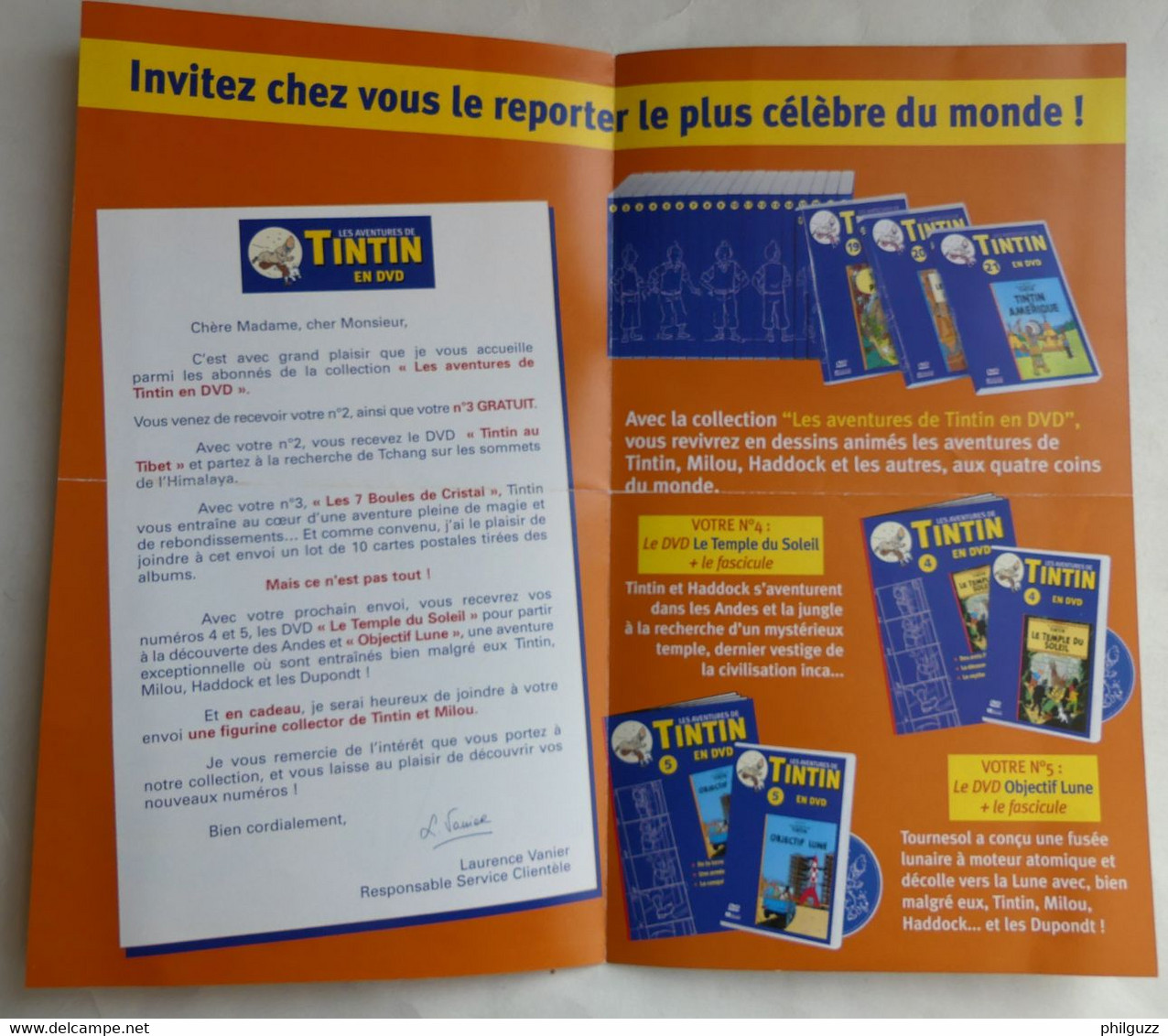 Dépliant Flyers DVD TINTIN ATLAS 2003 - Objets Publicitaires