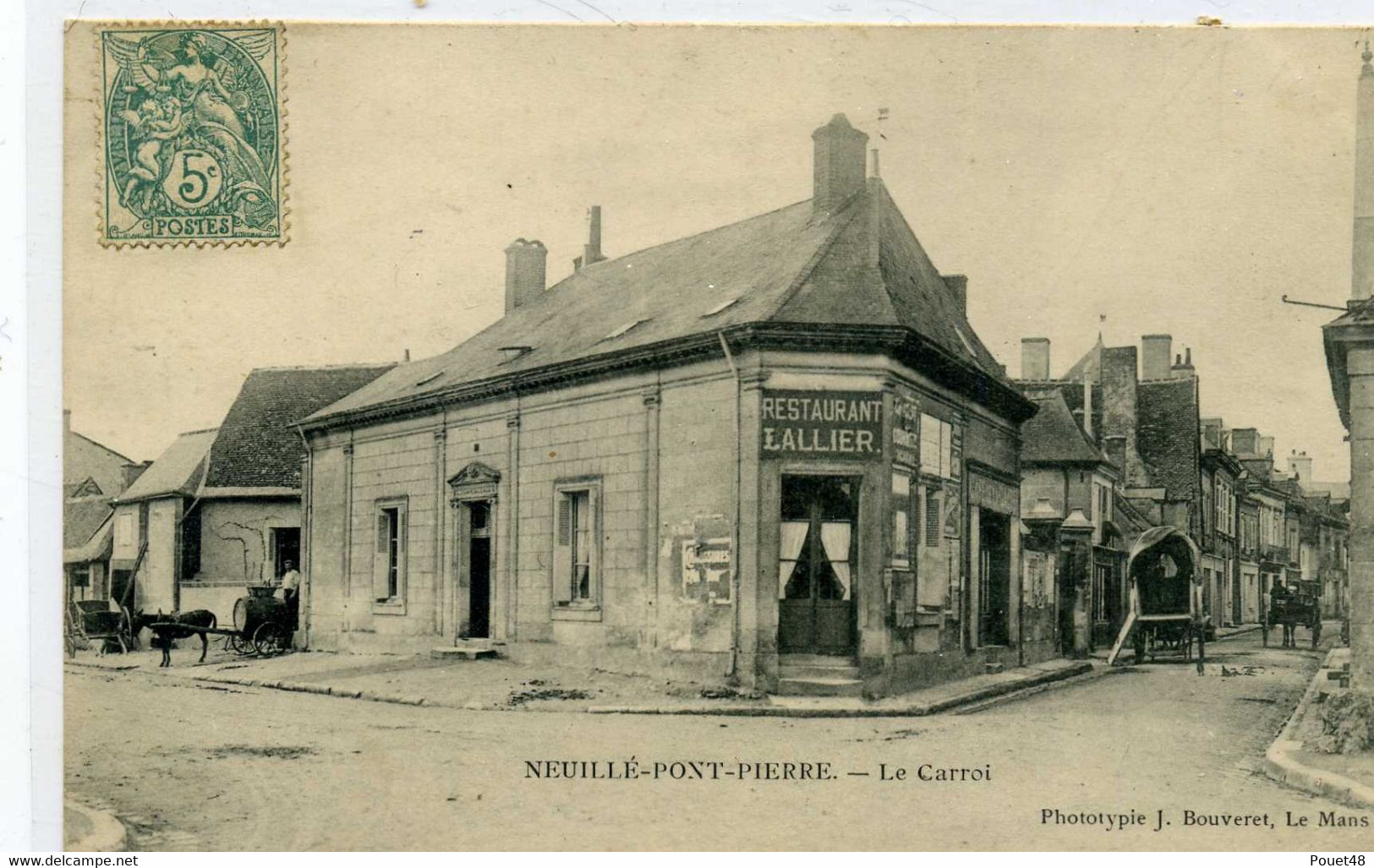 37 - NEUILLE PONT PIERRE - Le CARROI - Restaurant LAILIER. - Neuillé-Pont-Pierre