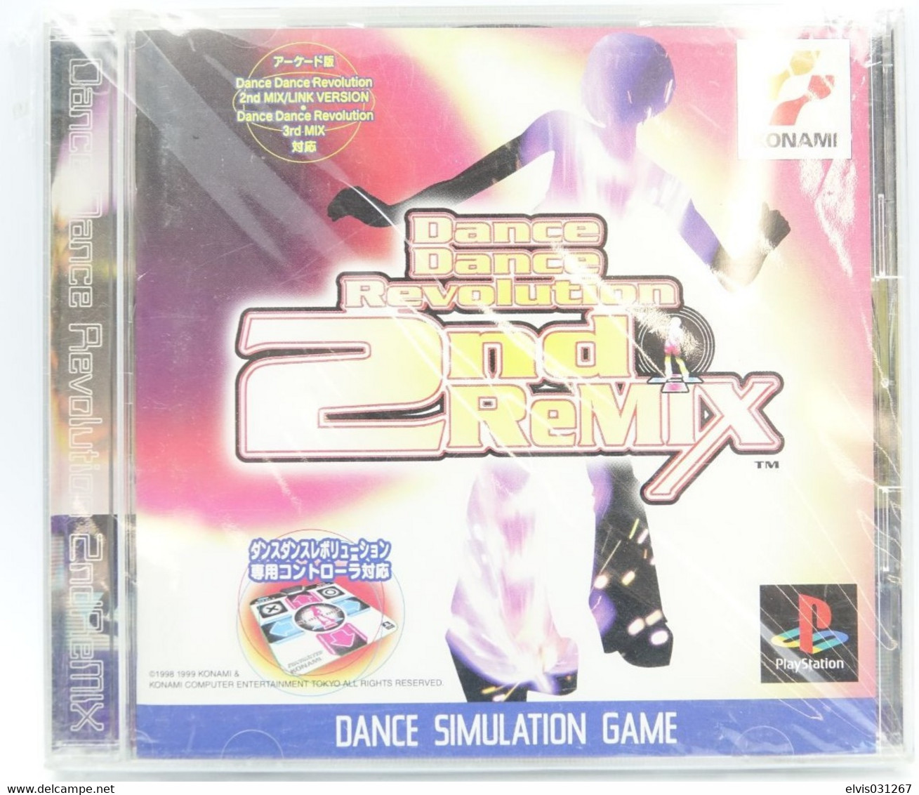 SONY PLAYSTATION ONE PS1 : DANCE DANCE REVOLUTION 2ND FACTORY SEALED / NEW OLD STOCK - JAPANESE - JAP - Playstation