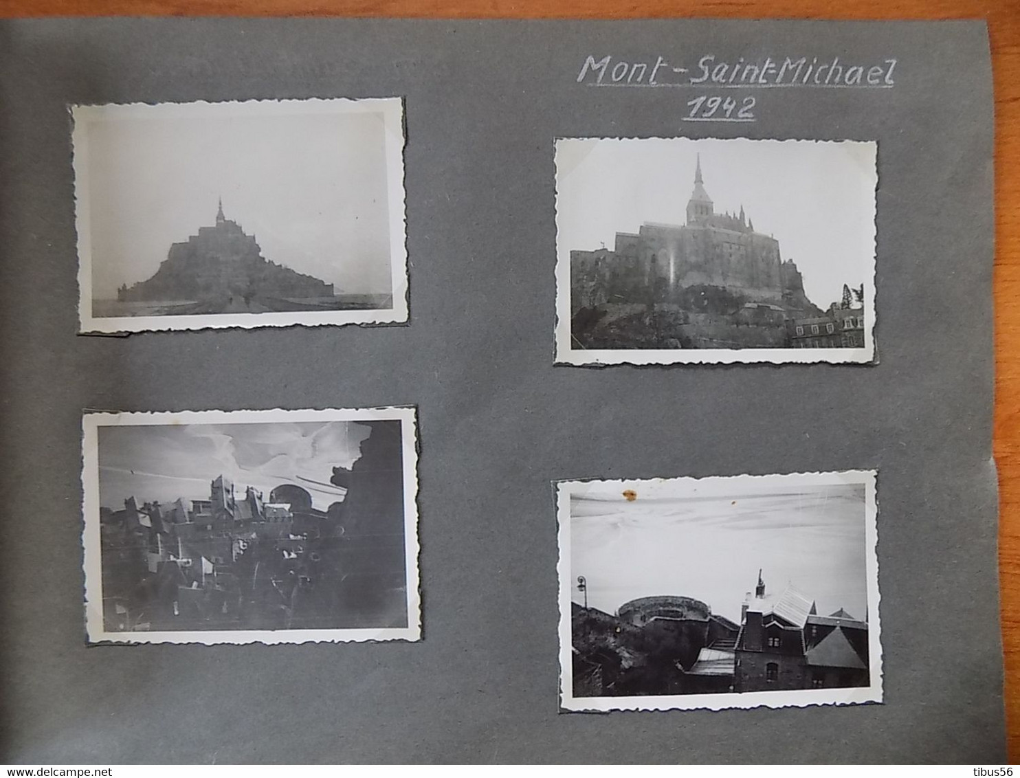 WW2 GUERRE 39 45 LE MONT SAINT MICHEL  MANCHE SOLDATS ALLEMANDS 1942 12 PHOTOS - 1939-45