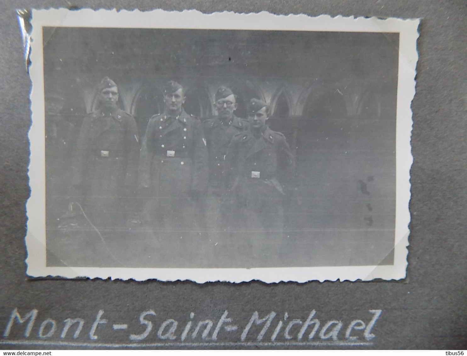 WW2 GUERRE 39 45 LE MONT SAINT MICHEL  MANCHE SOLDATS ALLEMANDS 1942 12 PHOTOS - 1939-45