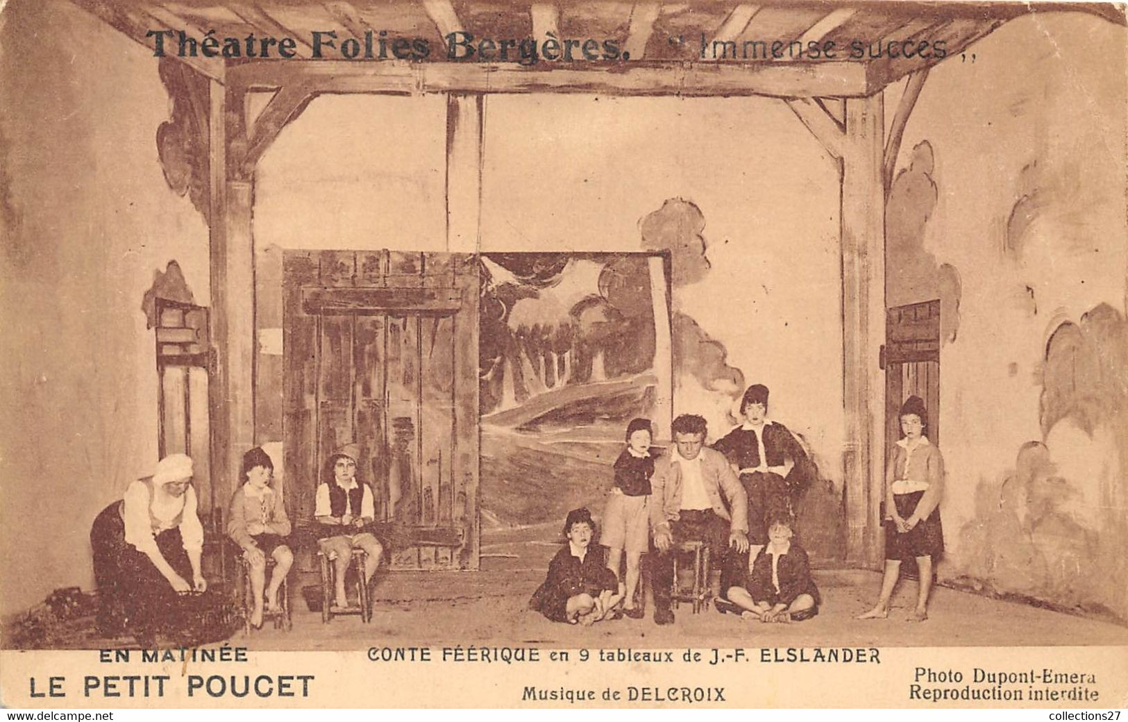 THEATRE-FOLIES BERGÈRES- LE PETIT POUCET , MUSIQUE DE DELCROIX - Teatro