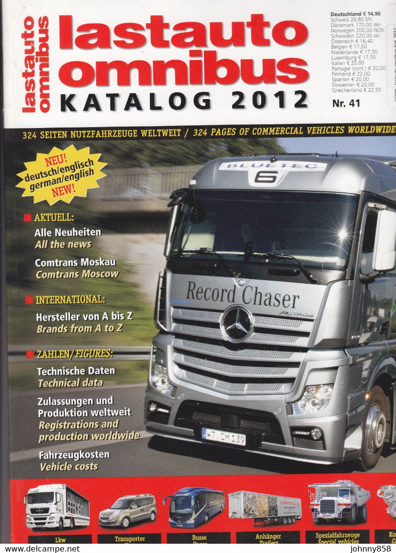 Fachzeitschrift "Lastauto-Omnibus Katalog 2012"; - Cars & Transportation