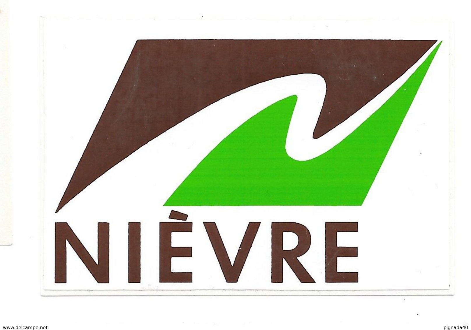 Autocollant, DEPARTEMENT "Nièvre", 55*82mm - Stickers