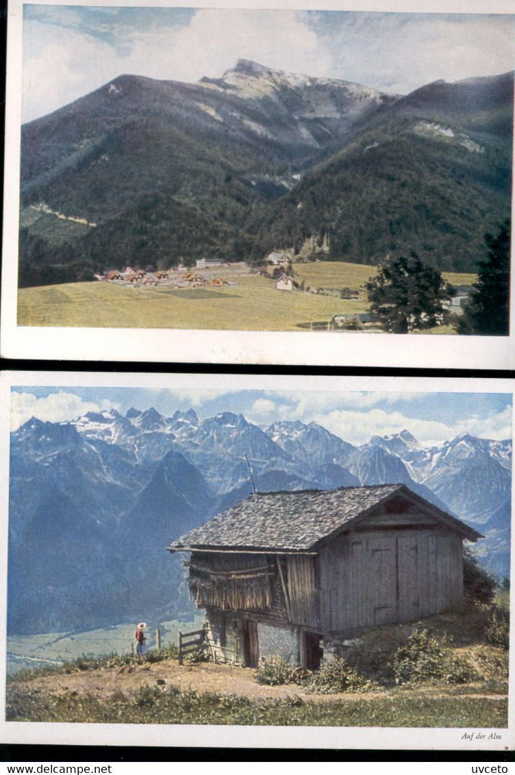 A95d Austria, Lot Of Vintage 2 Cards, Wolfgangsee, Bludenz, Tyrol - St. Gilgen