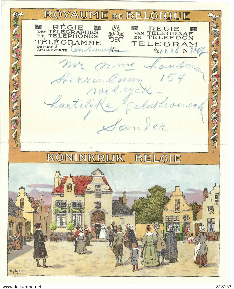 Am. Lynen  Telegram 1933 - Lynen, Amédée-Ernest