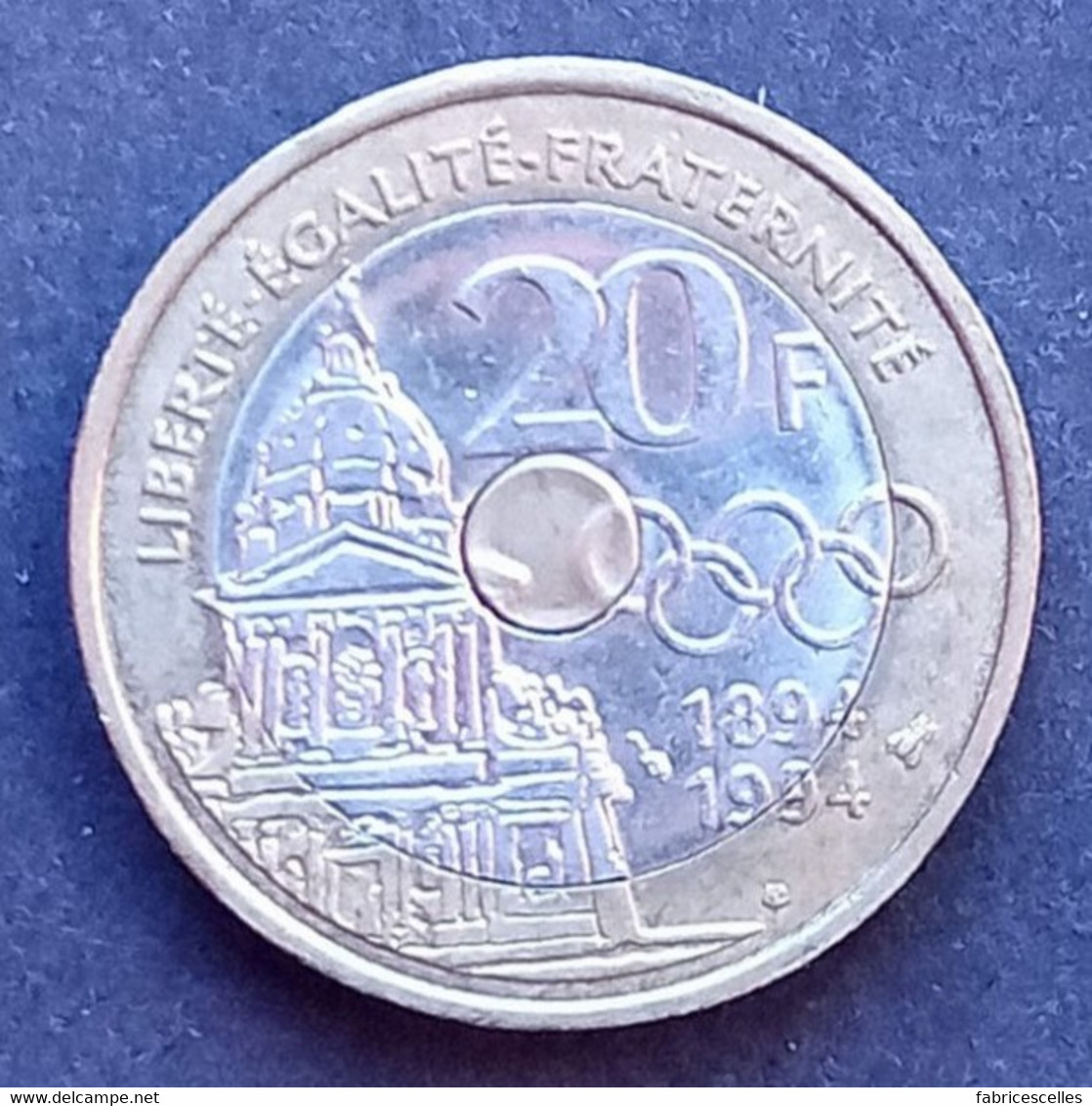 20 Francs Pierre De Coubertin 1994 - 20 Francs