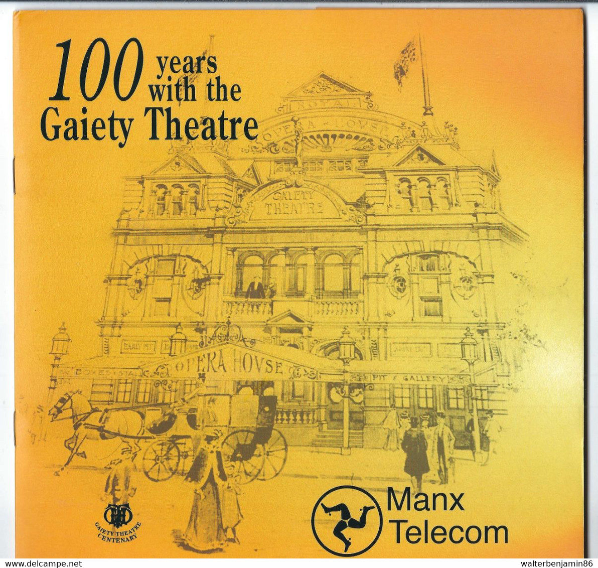 FOLDER CON 6 SCHEDE TELEFONICHE PHONECARDS ISLE OF MAN MANX TELECOM THE GAIETY THEATRE - Man (Isle Of)