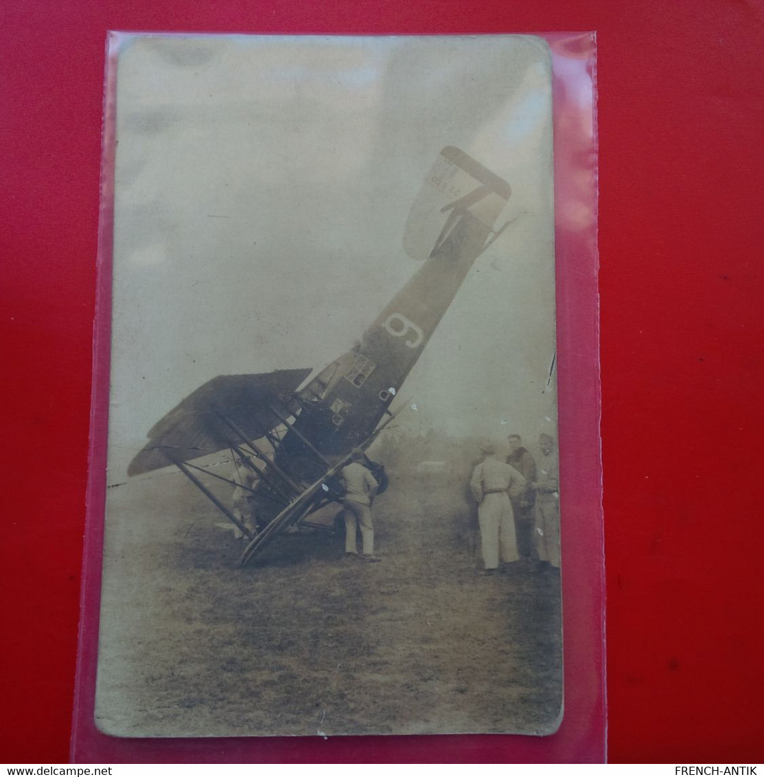 CARTE PHOTO ACCIDENT AVION LIEU A IDENTIFIER - Ongevalen