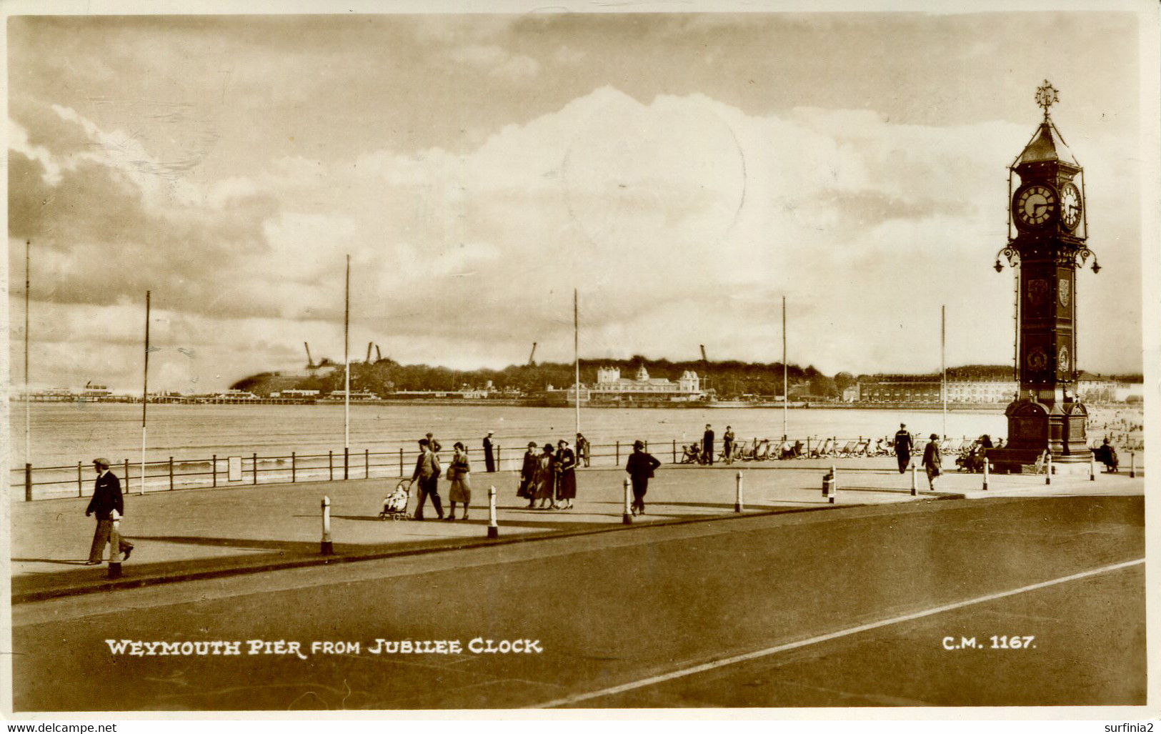 DORSET - WEYMOUTH - PIER FROM JUBILEE CLOCK  RP Do996 - Weymouth