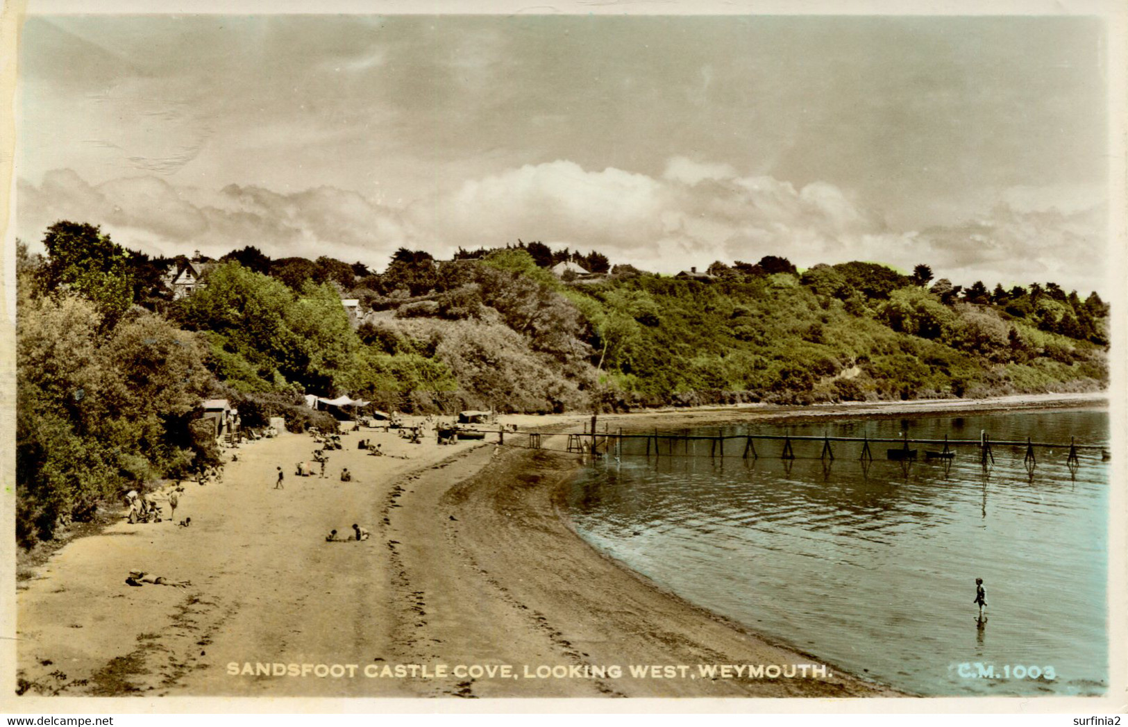 DORSET - WEYMOUTH - SANDSFOOT CASTLE COVE LOOKING WEST RP Do982 - Weymouth