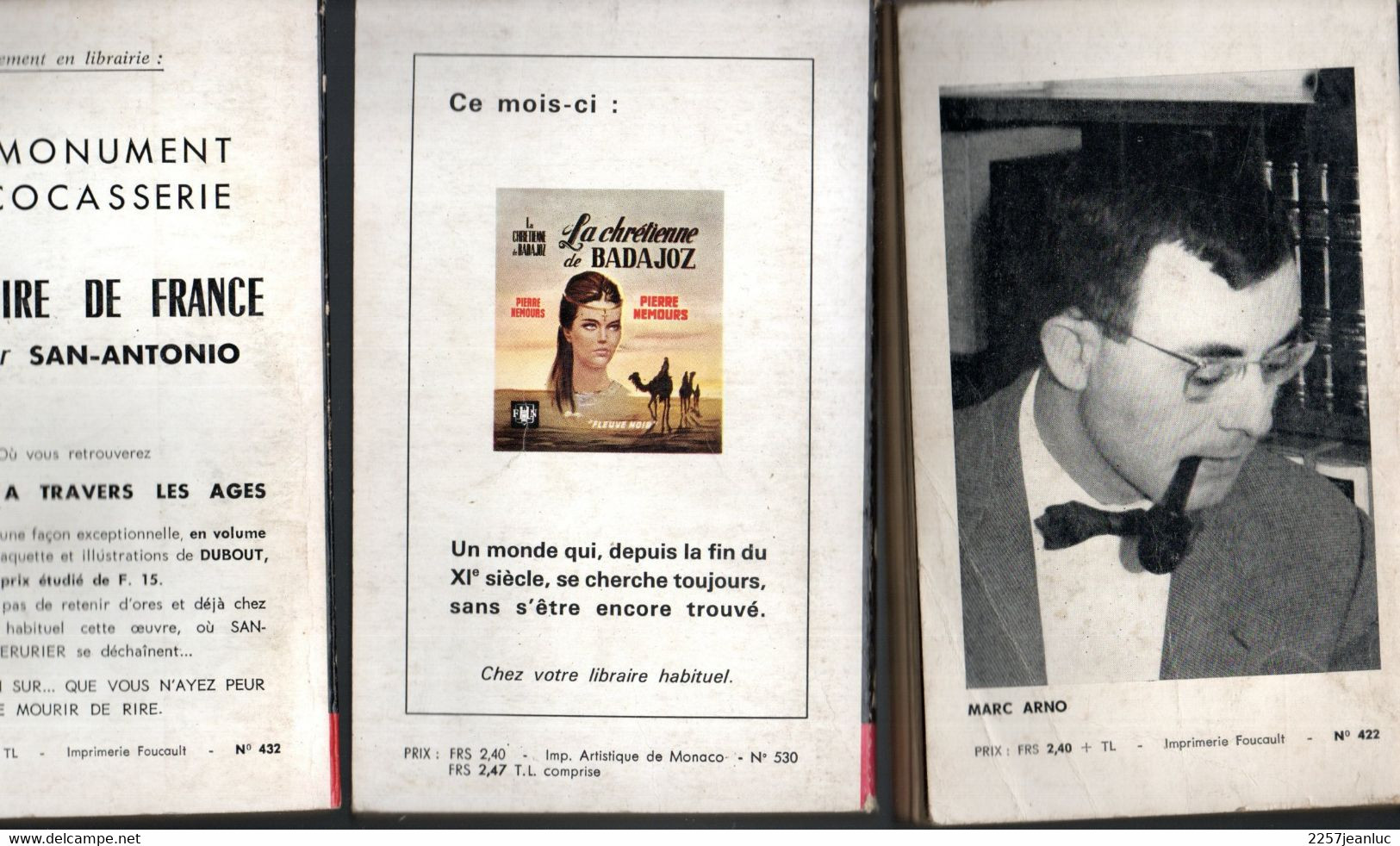 3 Romans  Espionnage - Editions Fleuve Noir  N: 422 .432 530 Concession Caraibes Le Traite Est Parmi Nous  Faux Contacts - Fleuve Noir