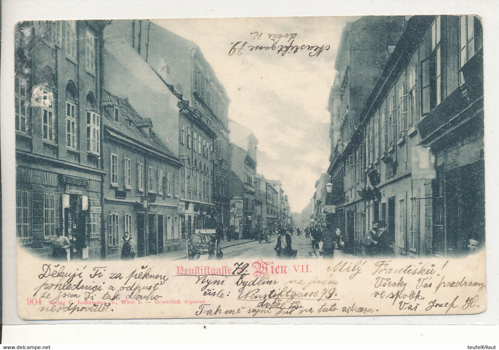 AK Wien VII - Neustiftgasse 1901 - Other & Unclassified