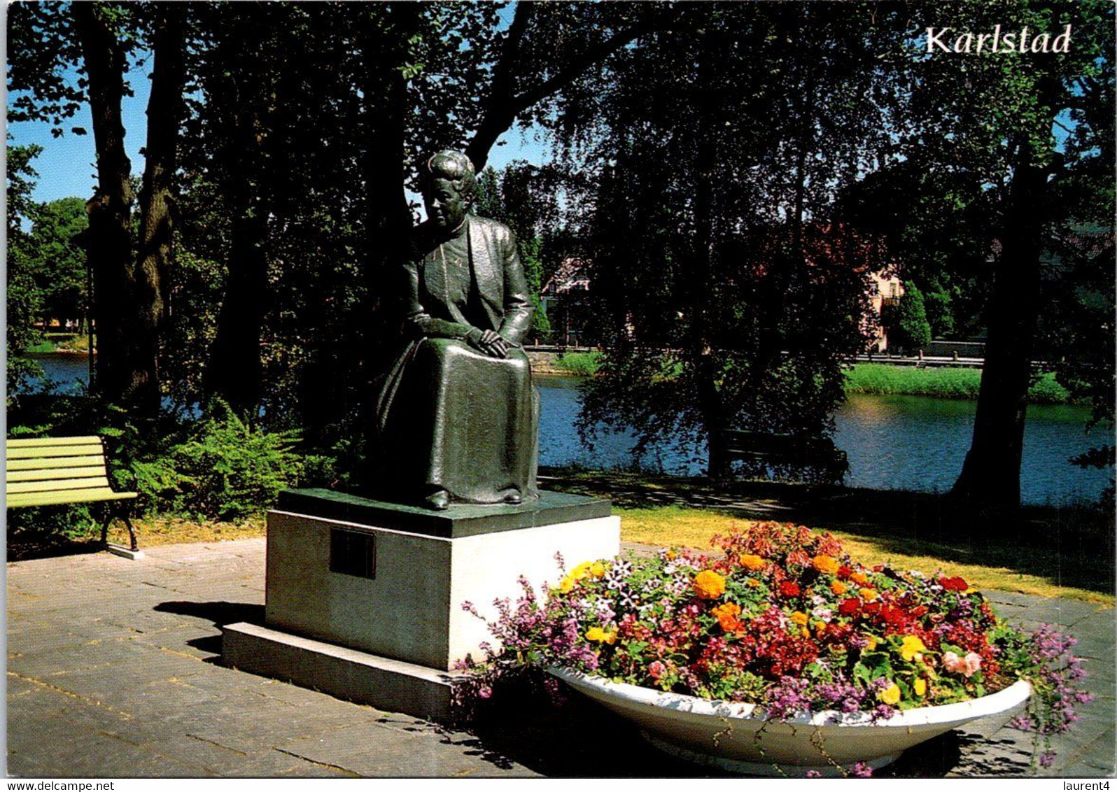 (2 G 35)  Sweden - Karlstad (statue Of Selma Lagerlöf - NOBEL Prize Recipient) - Premio Nobel