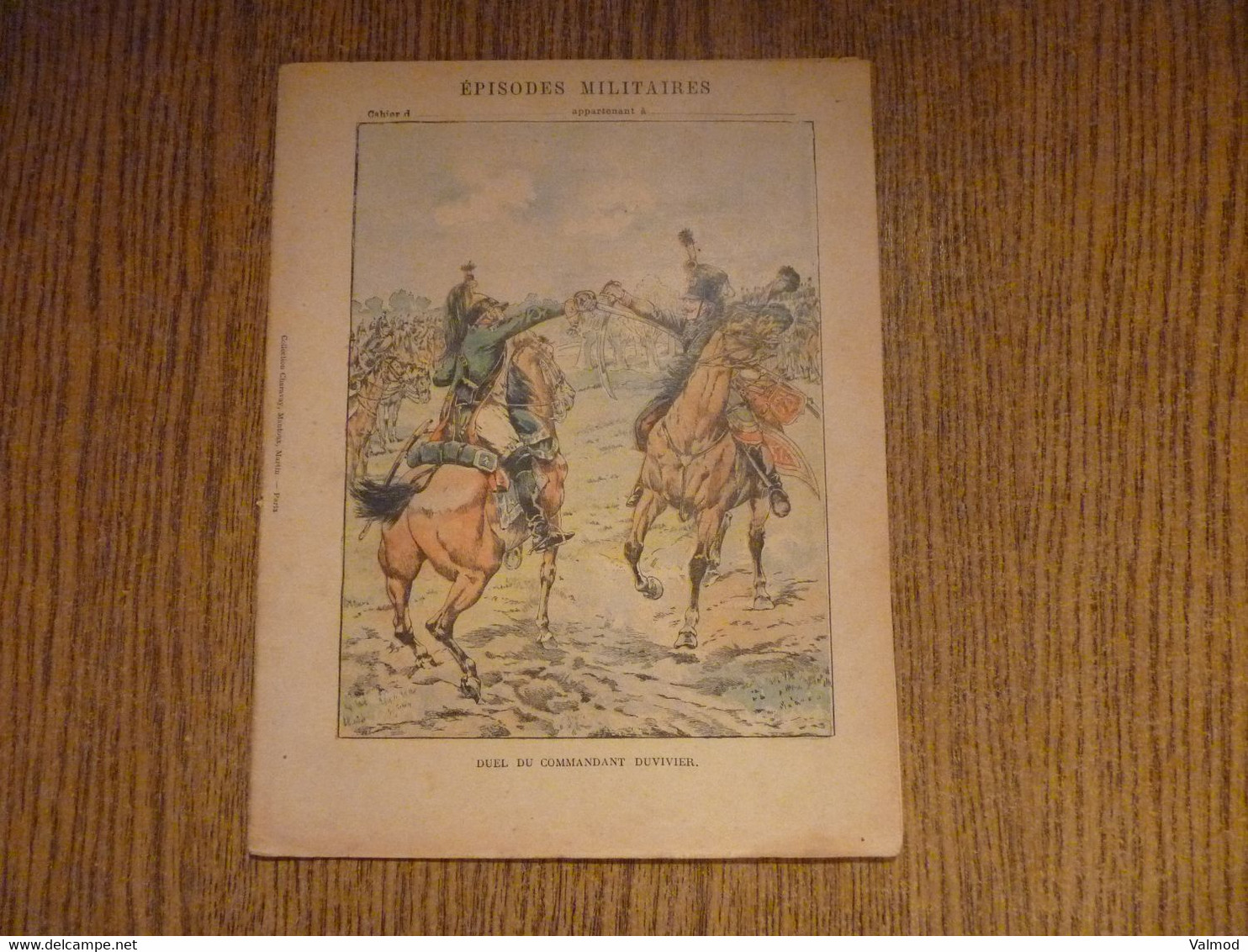 Protège-Cahier/Couverture "Duel Du Commandant Duvivier- Episodes Militaires" - Format 22,4x17,4 Cm. - Protège-cahiers