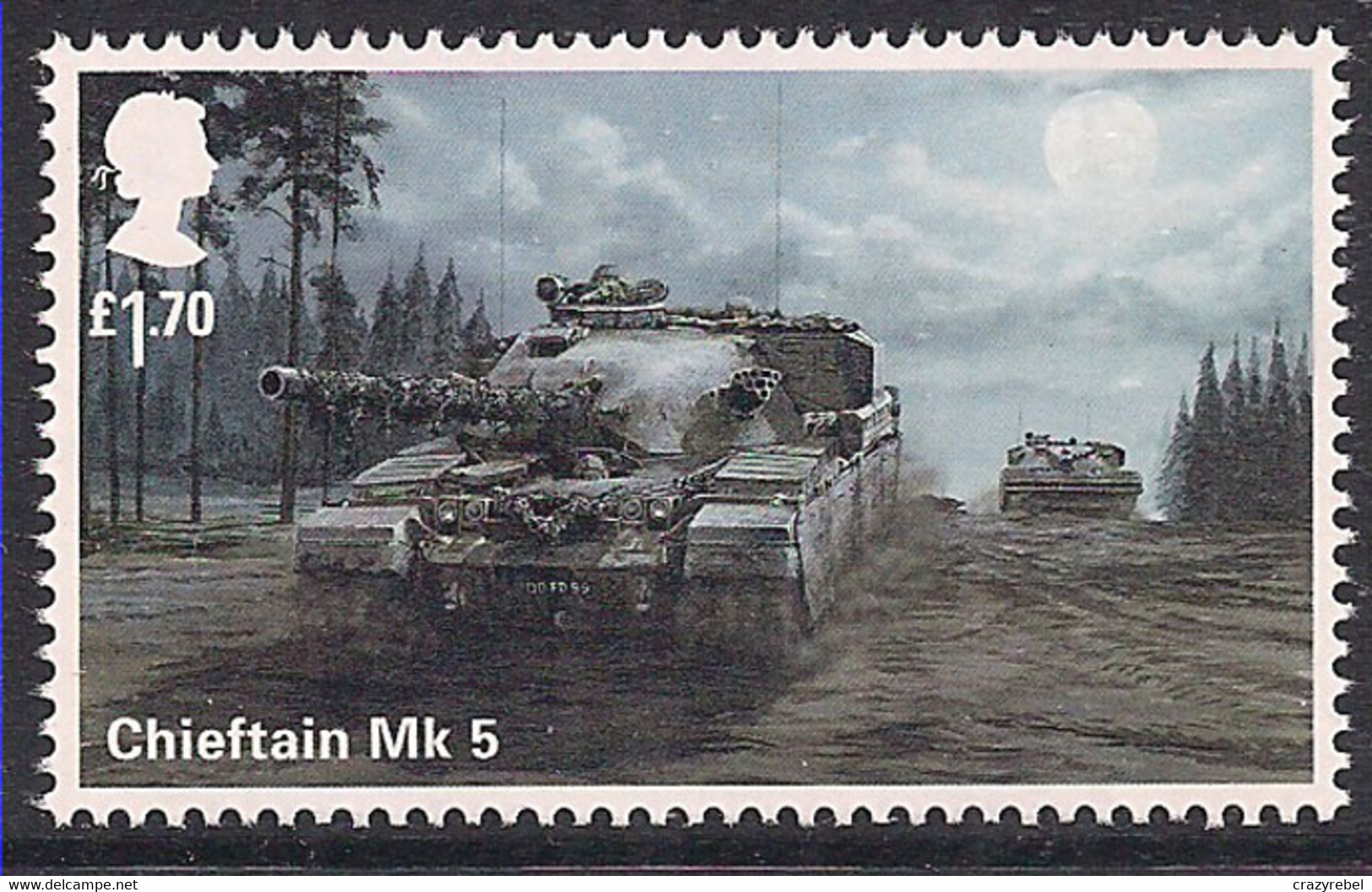 GB 2021 QE2 £1.70 British Army Vehicles Chieftan Mk 5 Tank Umm ( R1250 ) - Neufs