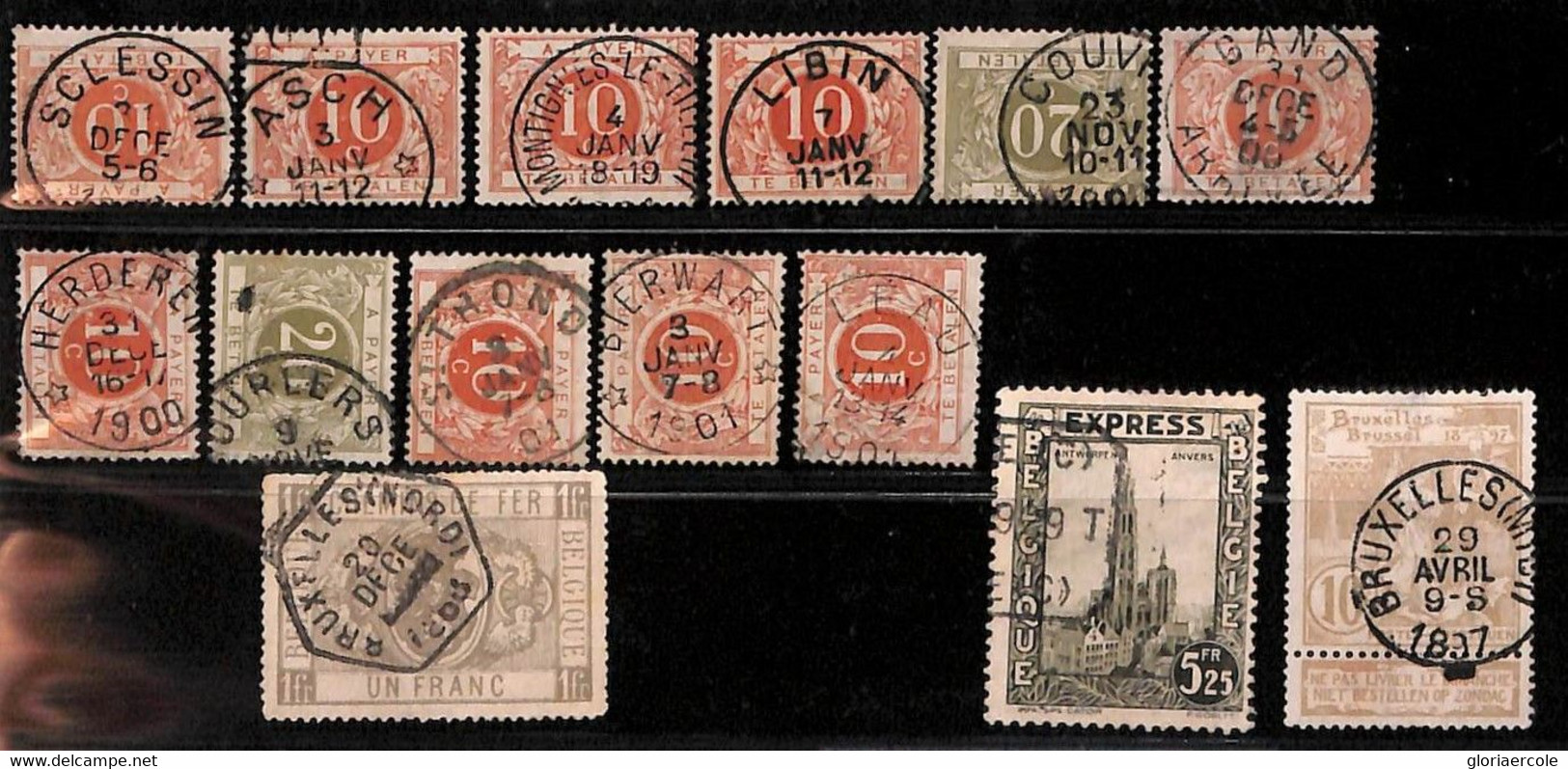 76459 -  BELGIUM  -  SMALL  Lot Of  REVENUE  STAMPS - Stamps