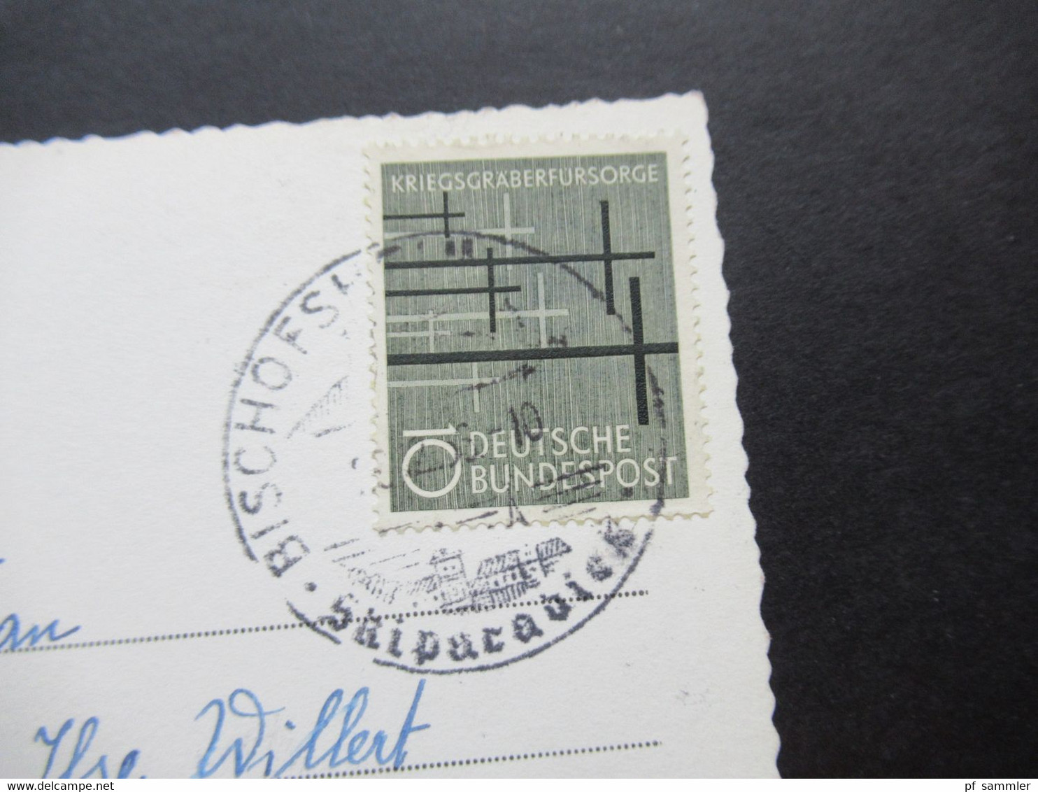 BRD 1956 Michel Nr.248 EF Mit Sonderstempel Echtfoto AK Berggasthof Und Pension Rhönhaus Bischofsheim - Hotels & Gaststätten