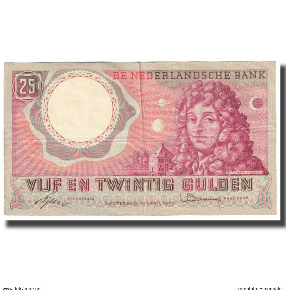 Billet, Pays-Bas, 25 Gulden, 1955, 1955-04-10, KM:87, TTB - 25 Gulden