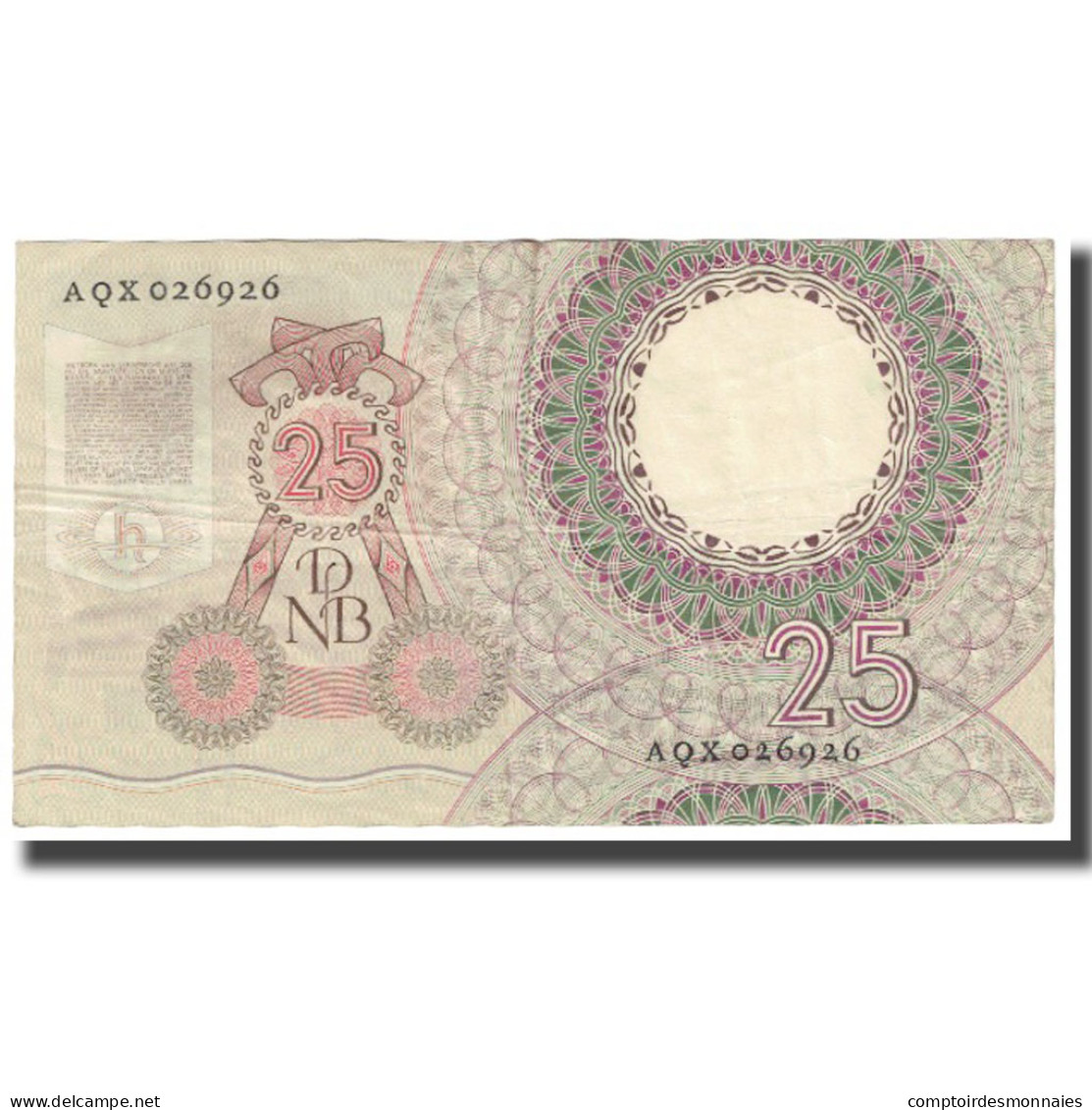 Billet, Pays-Bas, 25 Gulden, 1955, 1955-04-10, KM:87, TTB - 25 Gulden