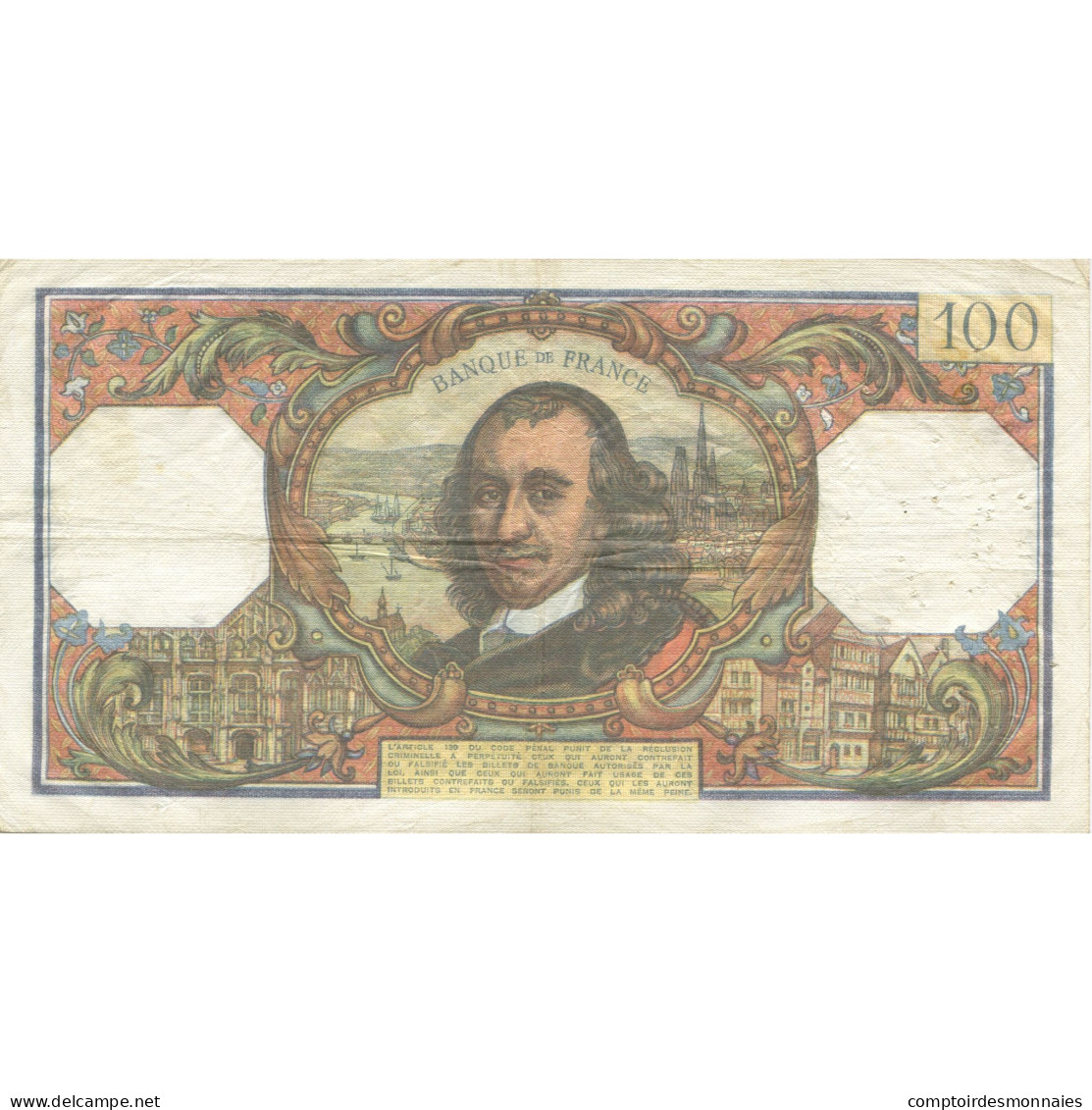 France, 100 Francs, Corneille, 1976, 1976-11-04, TTB, Fayette:65.55, KM:149f - 100 F 1964-1979 ''Corneille''