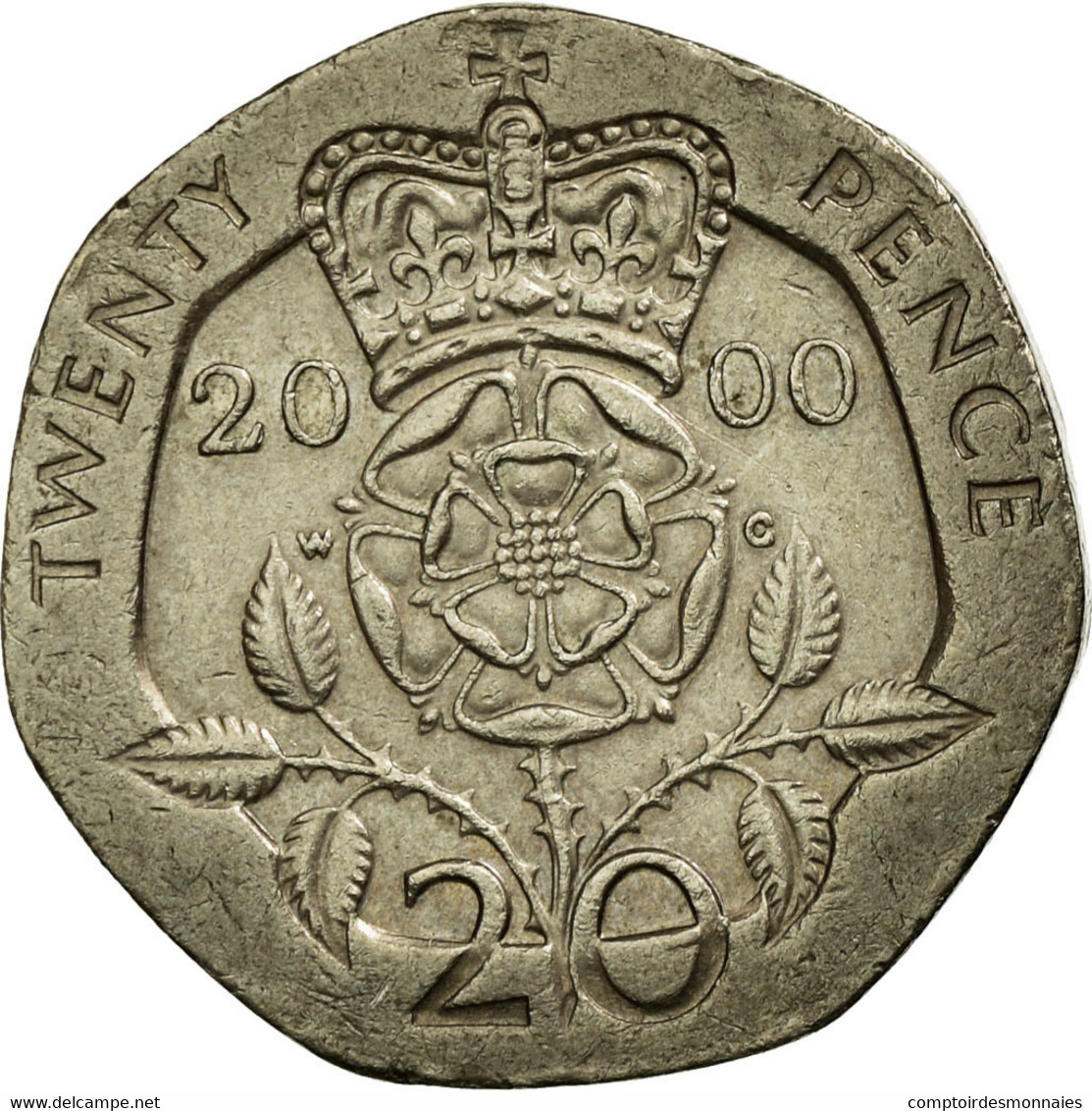 Monnaie, Grande-Bretagne, Elizabeth II, 20 Pence, 2000, TTB, Copper-nickel - 20 Pence