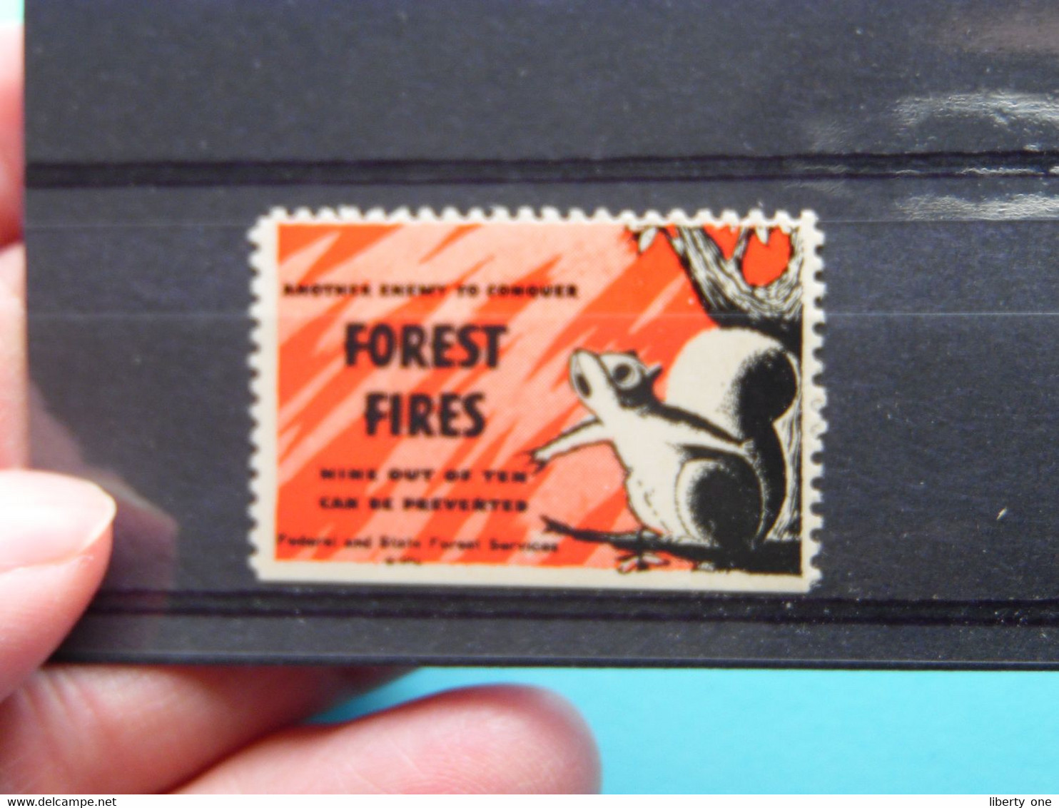 FOREST FIRES : Federal And State Forest Services ( Sluitzegel Timbres-Vignettes Picture Stamp Verschlussmarken ) - Gebührenstempel, Impoststempel