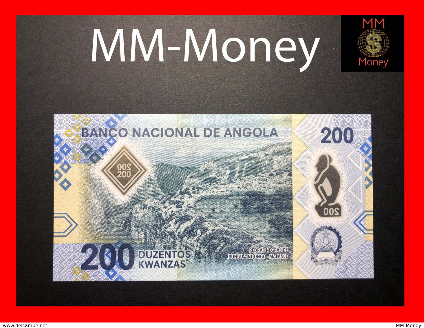 ANGOLA 200 Kwanzas  4.2020  P. 160  New   Polymer UNC   [MM-Money] - Angola