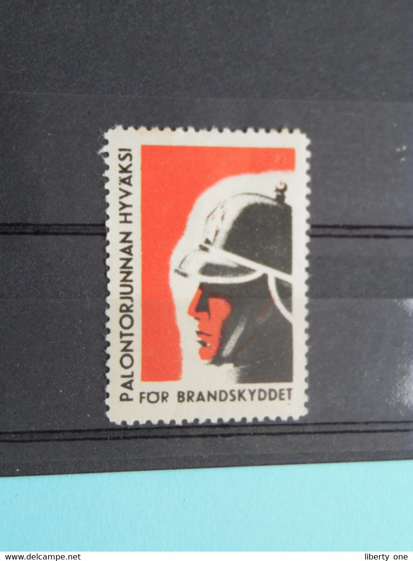 PALONTORJUNNAN HYVAKSI FOR BRANDSKYDDET ( Sluitzegel Timbres-Vignettes Picture Stamp Verschlussmarken ) - Matasellos Generales