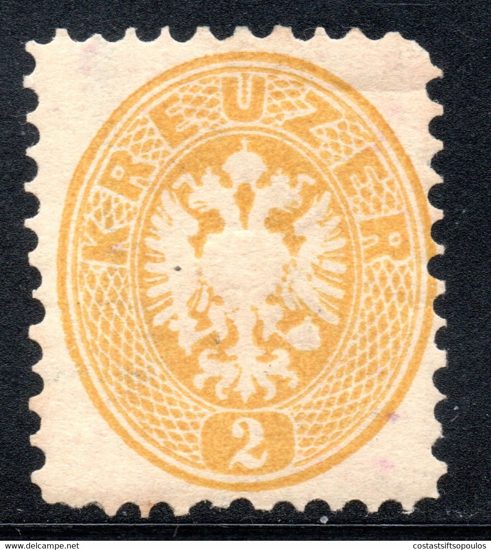 701.AUSTRIA.2 KR. PERF.10 1/2 WITH WM.MH - Proofs & Reprints