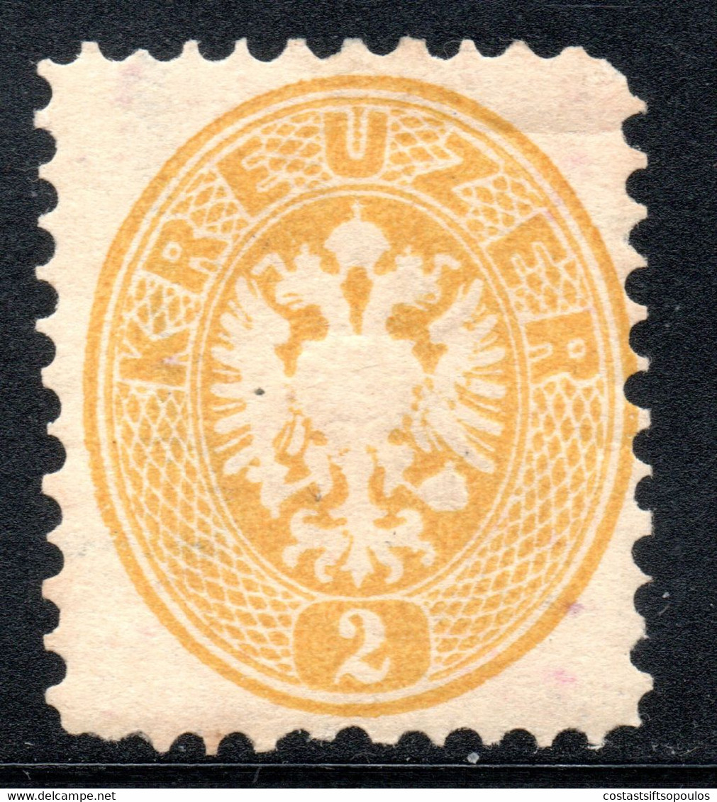 701.AUSTRIA.2 KR. PERF.10 1/2 WITH WM.MH - Ensayos & Reimpresiones