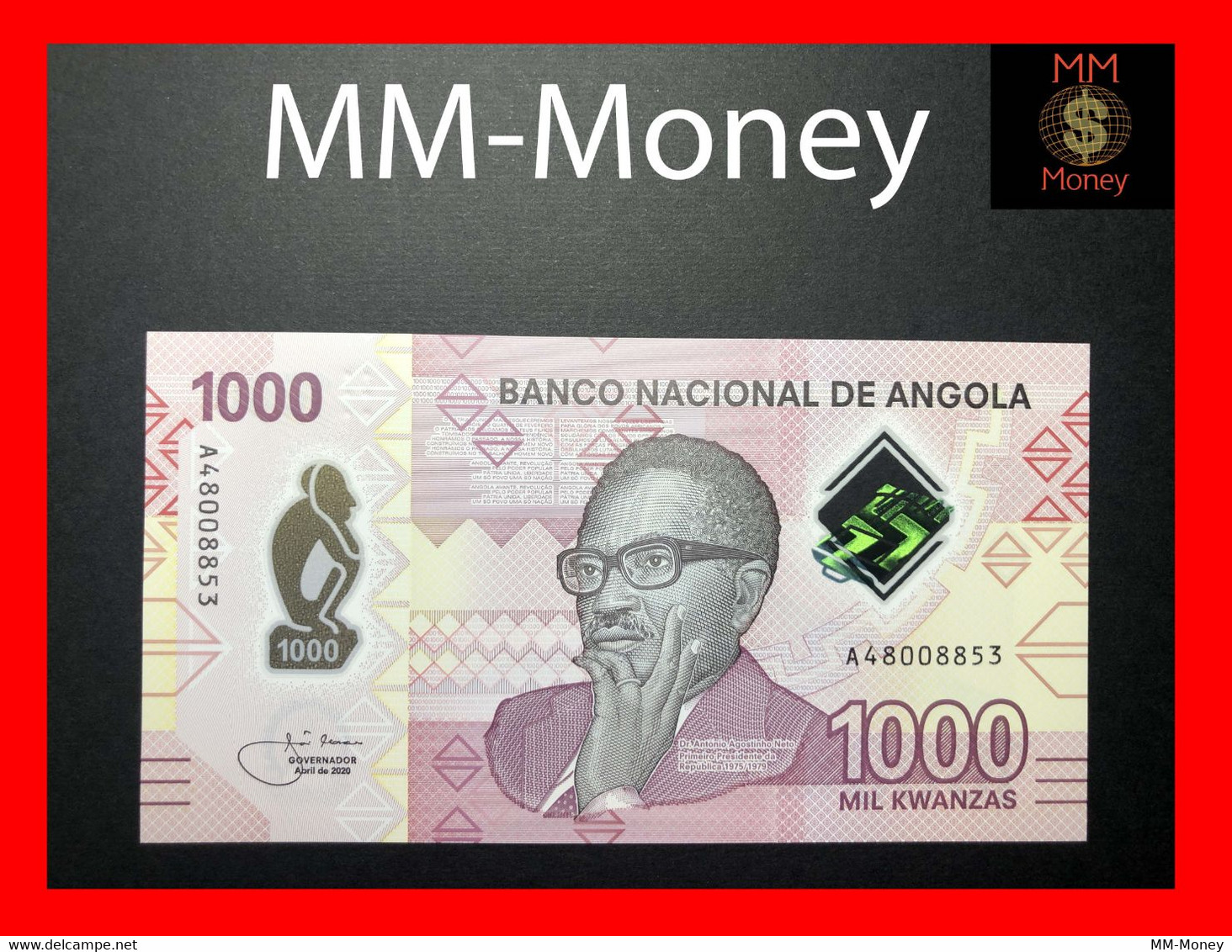 ANGOLA 1.000   1000 Kwanzas  4.2020  P. 162  New   Polymer UNC   [MM-Money] - Angola