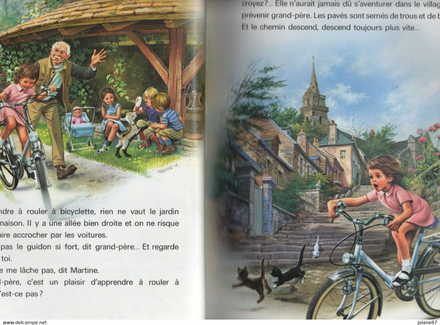 DELAHAYE/MARLIER   -  MARTINE ET LES SPORTS  -   BICYCLETTE CHEVAL NAGER VOILE OPERA MONTGOLFIERE CIRQUE TACOTS - Casterman